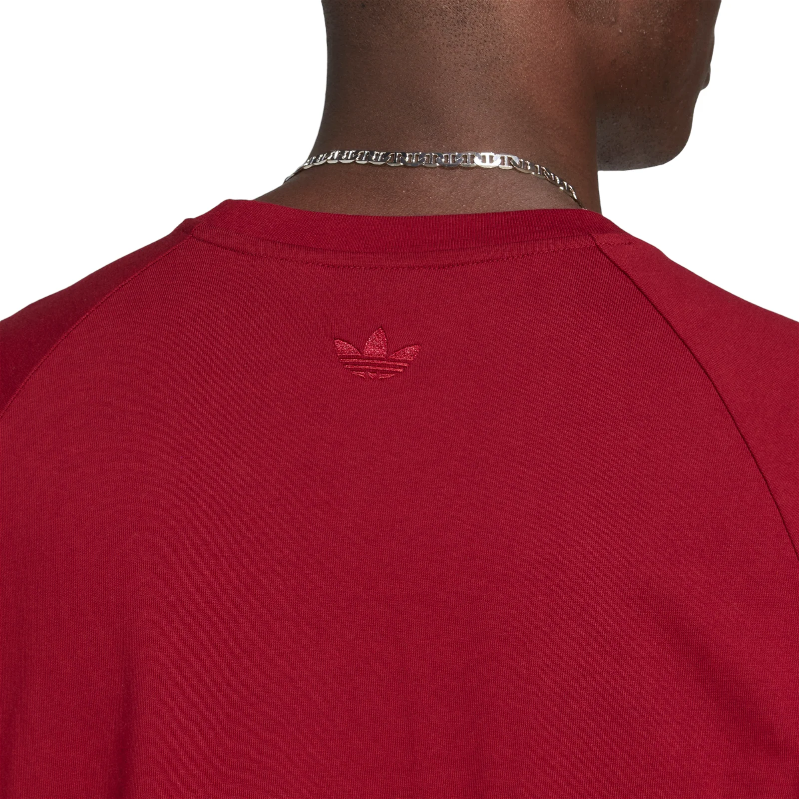 adidas Originals Embroidered Superstar Pocket T-Shirt - Collegiate Burgundy - Image 6