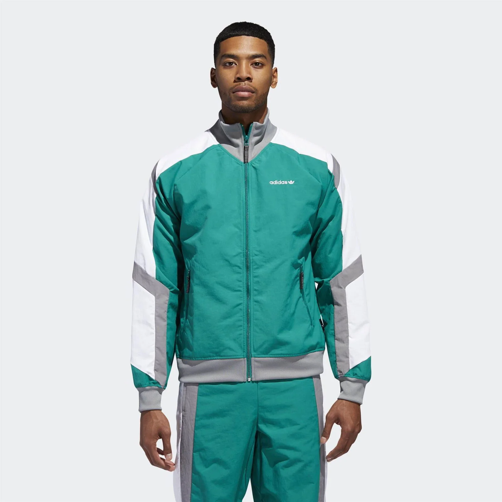adidas Originals EQT Block Windbreaker Jacket - Green - Image 3