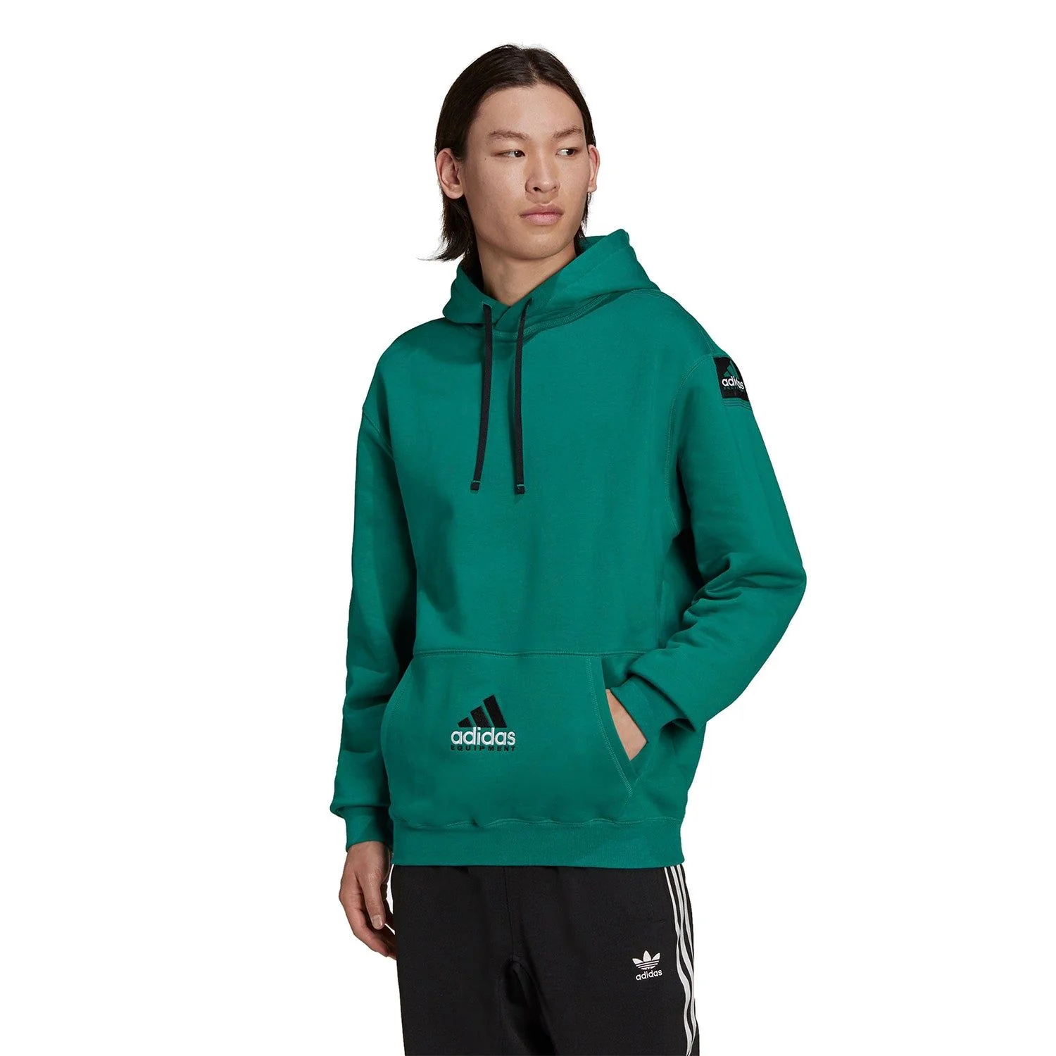 adidas Originals EQT Equiptment 90s Archive Hoodie - Sub Green - Image 2