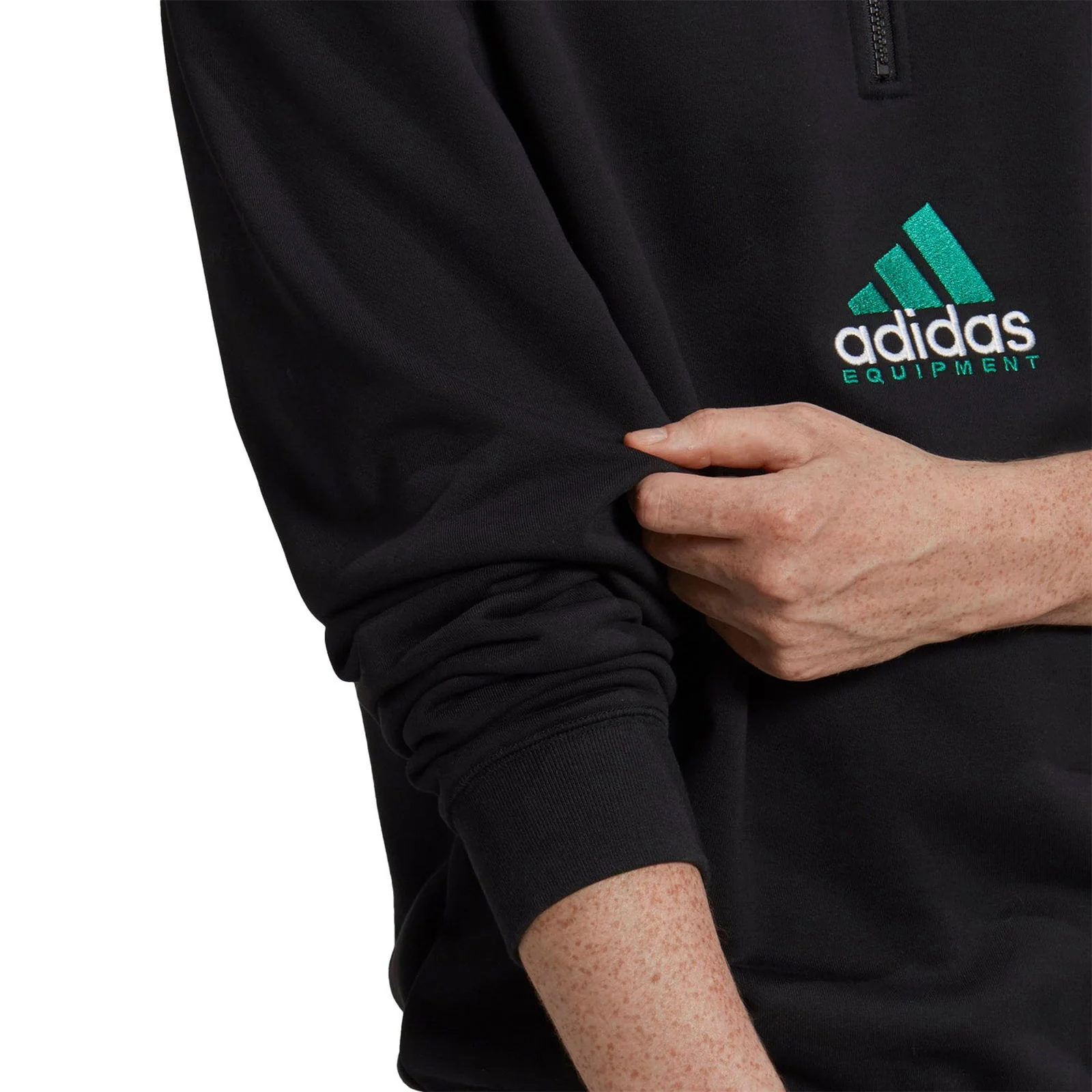 adidas Originals EQT Quarter-Zip Sweatshirt - Black - Image 5
