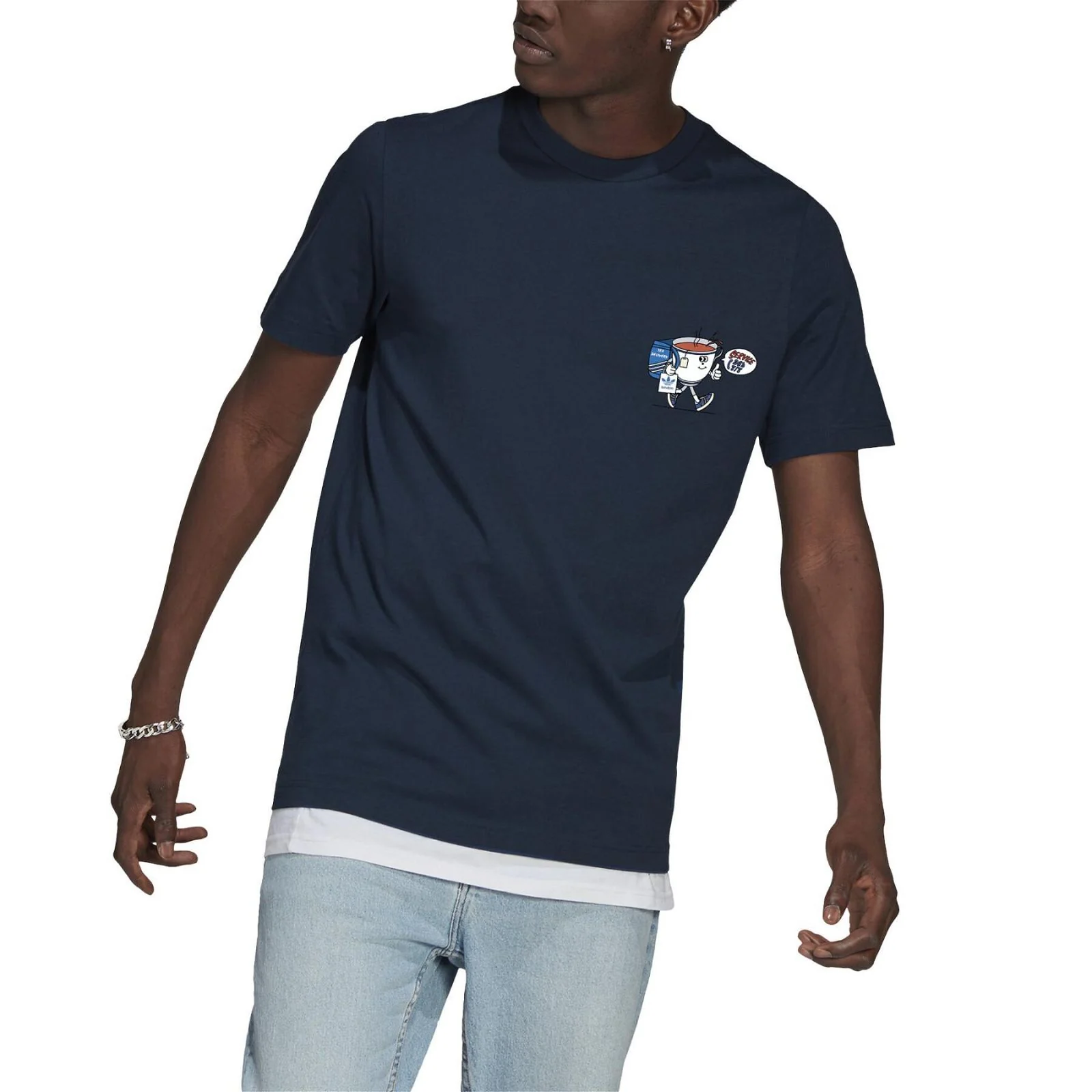 adidas Originals FITC London T-Shirt - Navy - Image 5