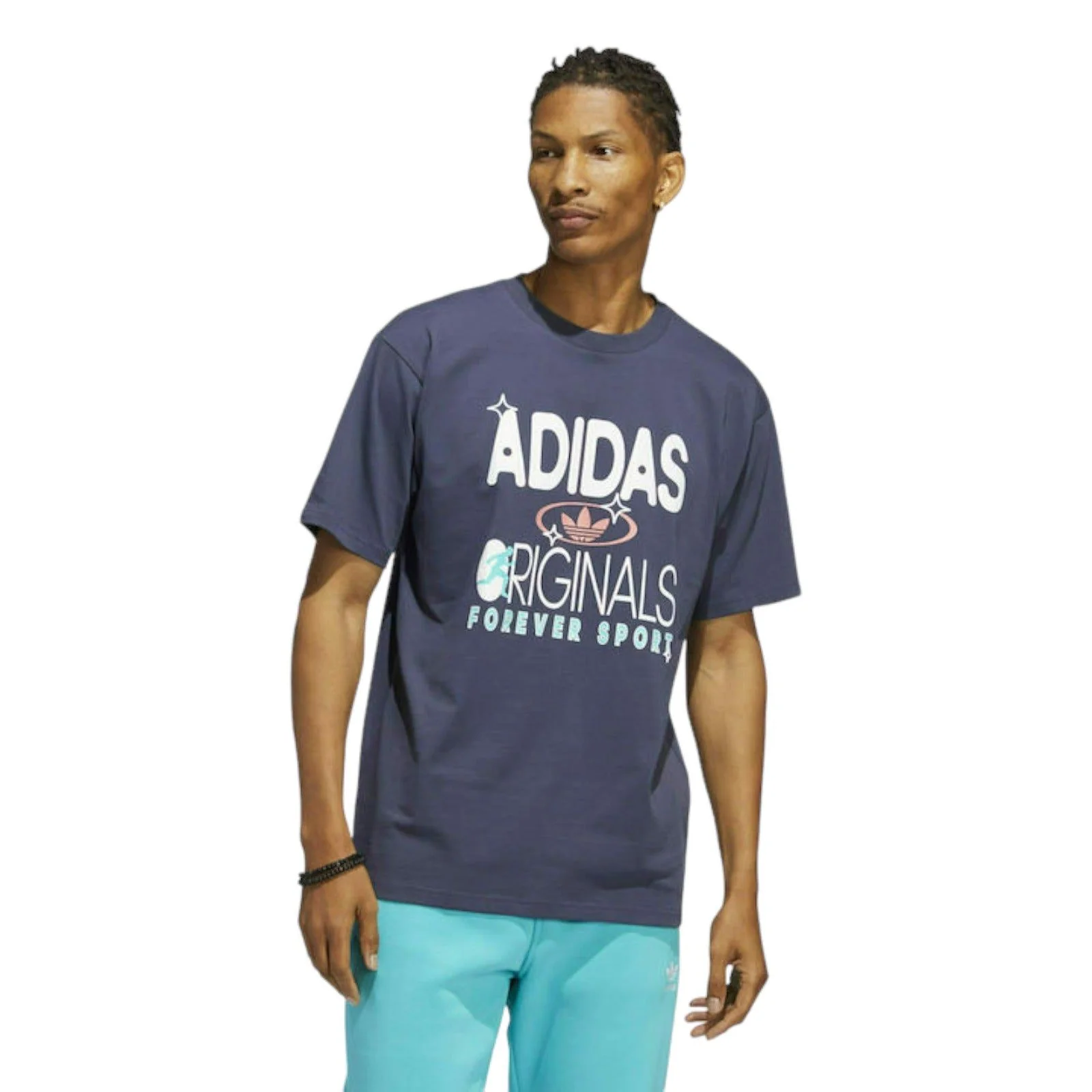 adidas Originals Forever Sport Short Sleeve T-Shirt - Shadow Navy - Image 2
