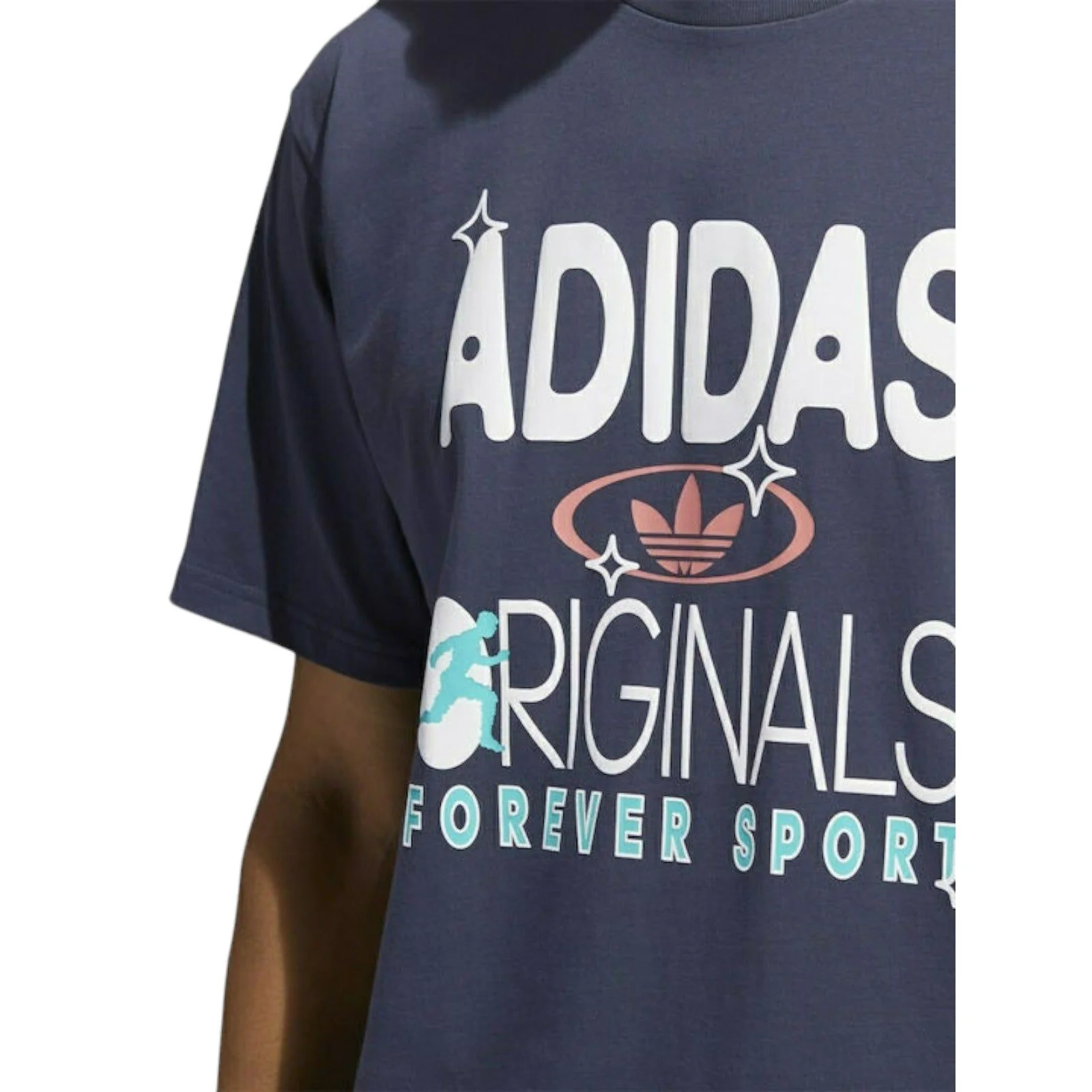 adidas Originals Forever Sport Short Sleeve T-Shirt - Shadow Navy - Image 5