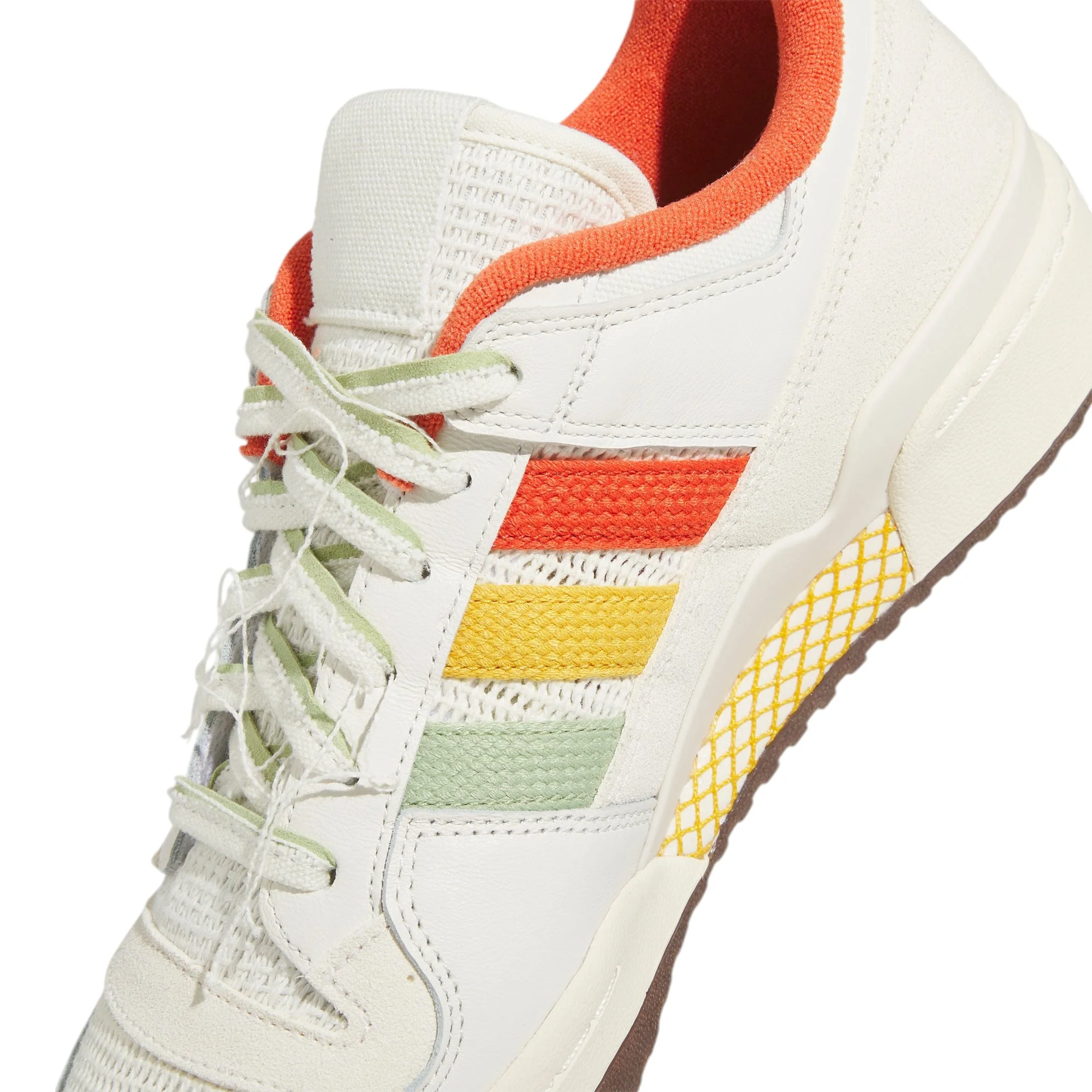 adidas Originals Forum 84 Low CL Shoes - Off White, Orange & Gum - Image 4