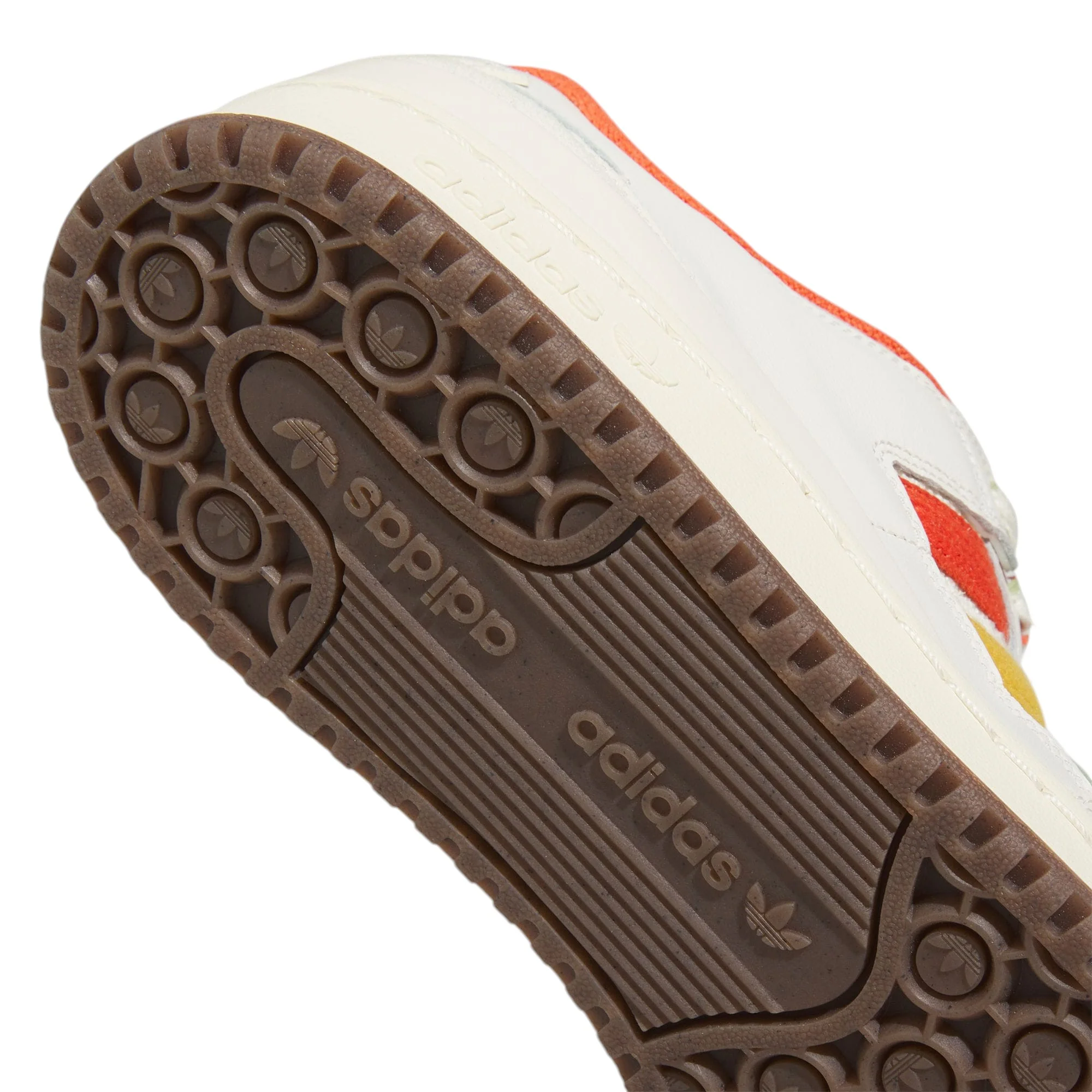 adidas Originals Forum 84 Low CL Shoes - Off White, Orange & Gum - Image 5