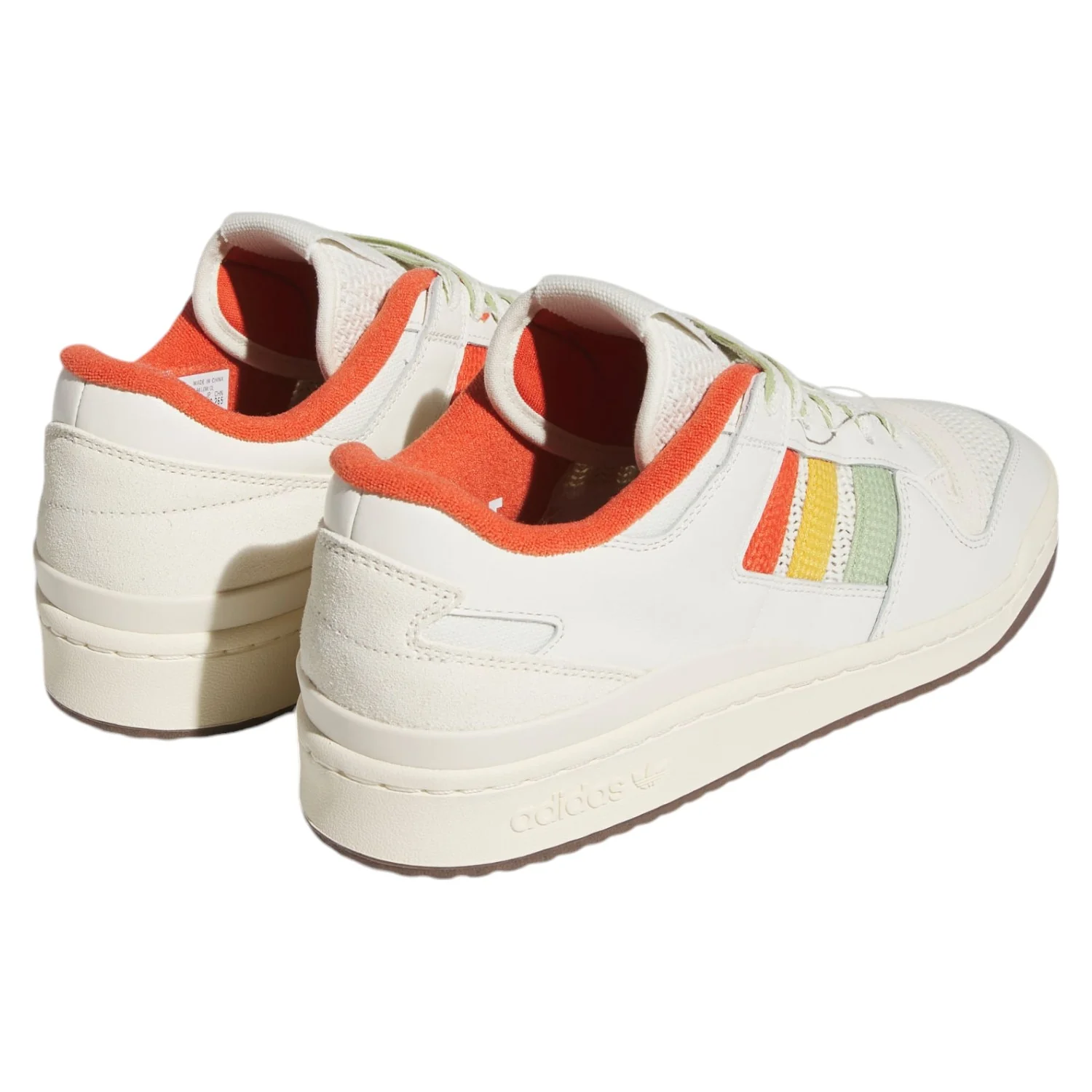 adidas Originals Forum 84 Low CL Shoes - Off White, Orange & Gum - Image 6