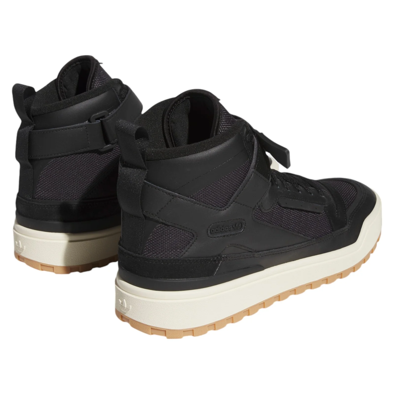 adidas Originals Forum Boot - Black / White / Gum - Image 3