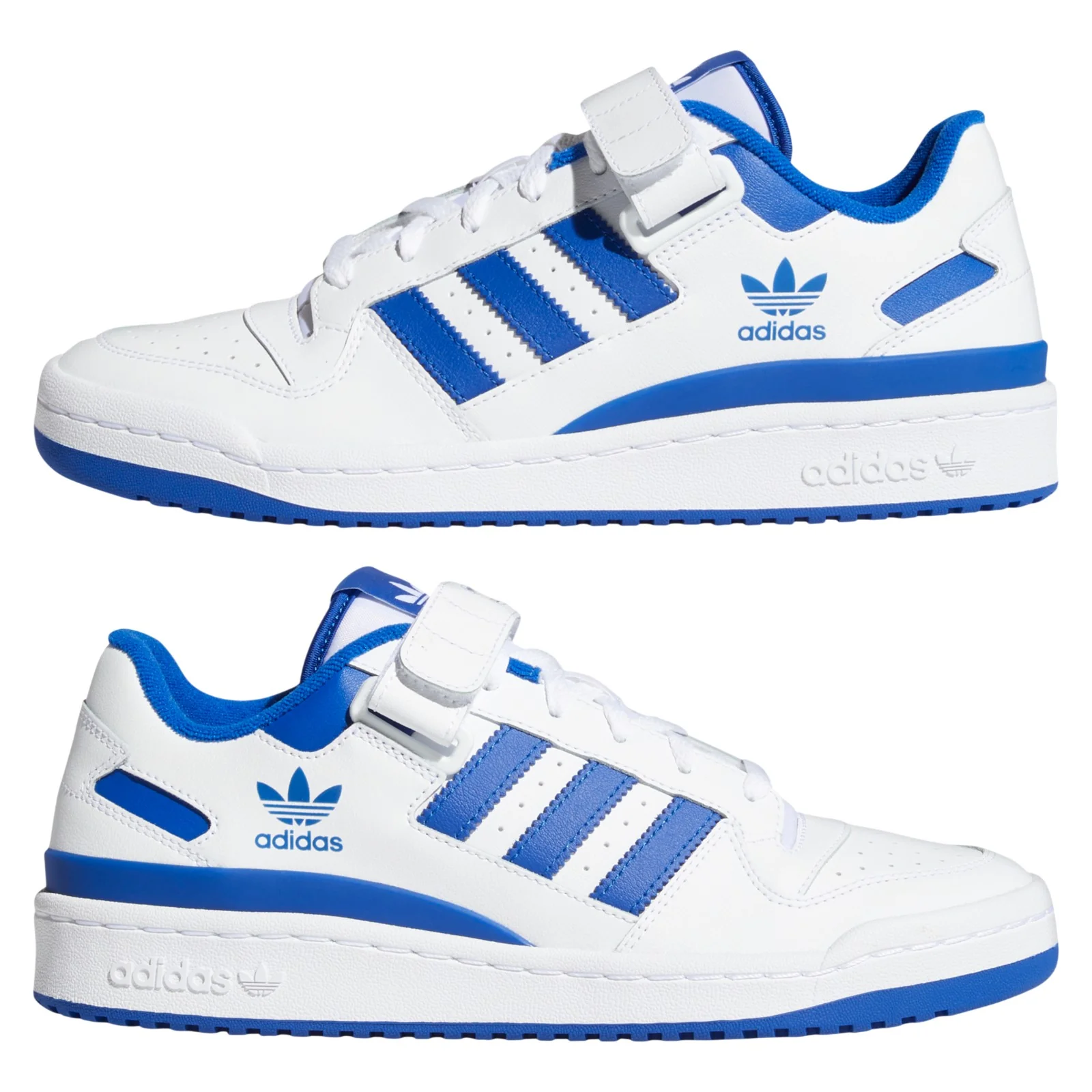 adidas Originals Forum Low Shoes - Cloud White / Royal Blue - Image 9