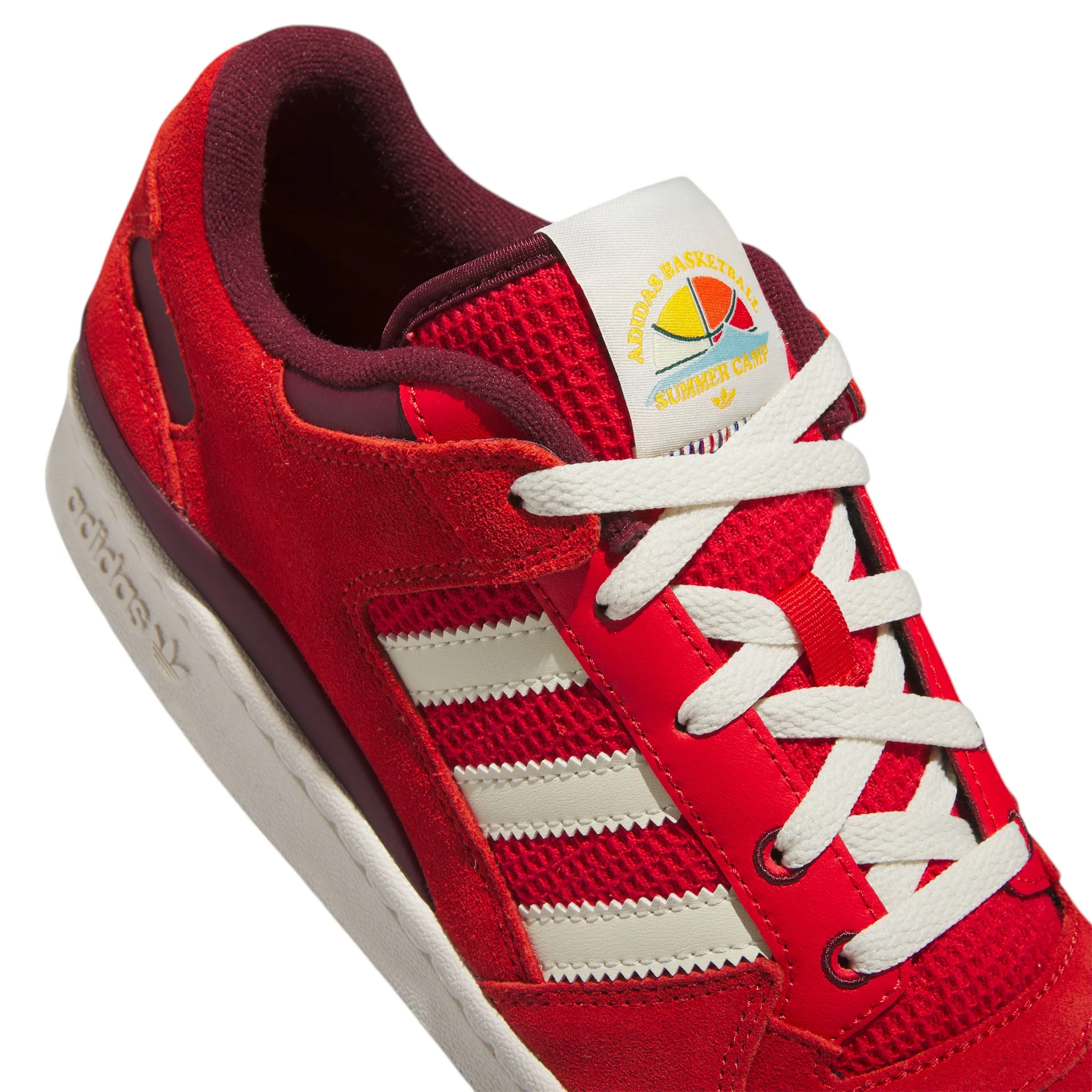 adidas Originals Forum Low Shoes - Red / Off White / Gum - Image 4