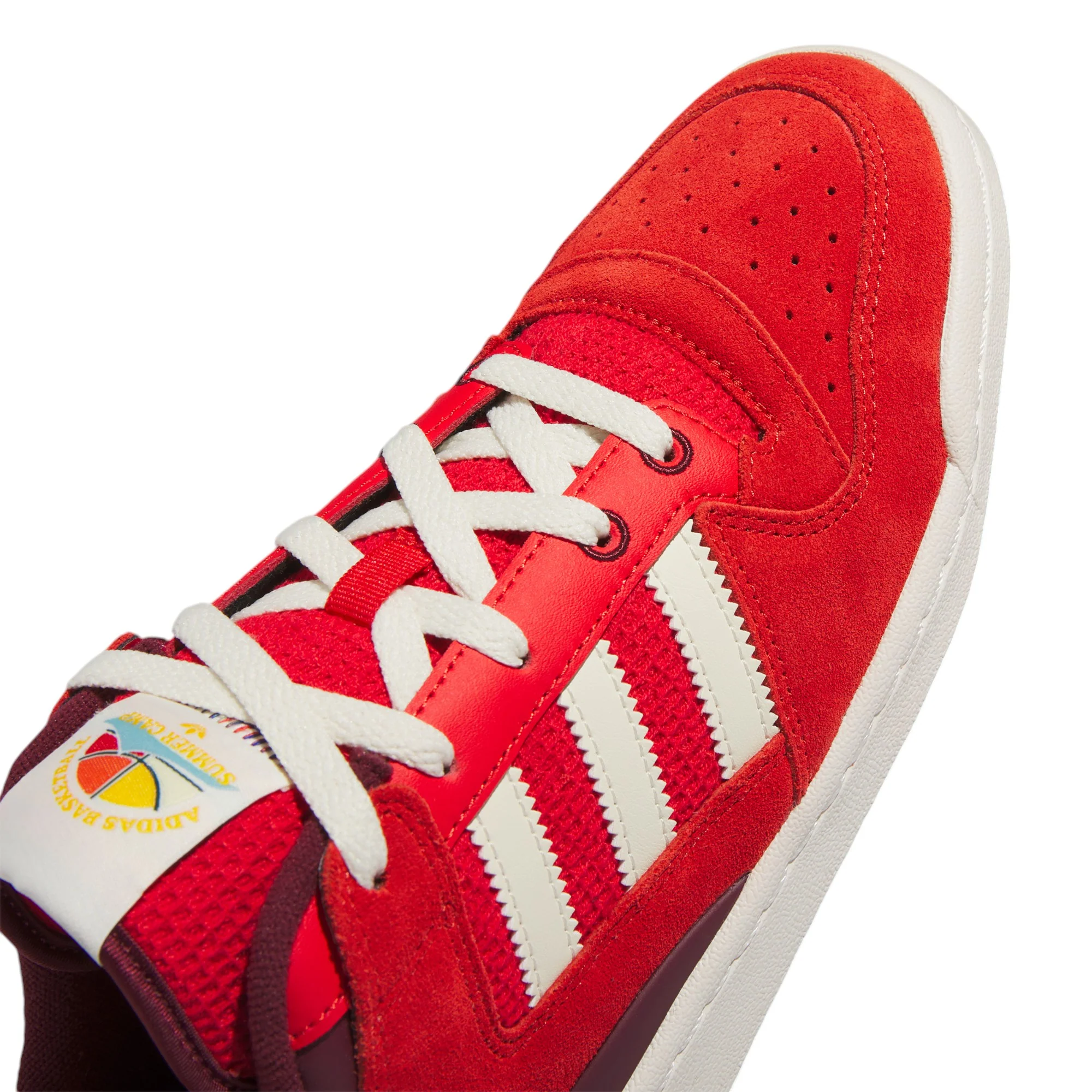 adidas Originals Forum Low Shoes - Red / Off White / Gum - Image 5