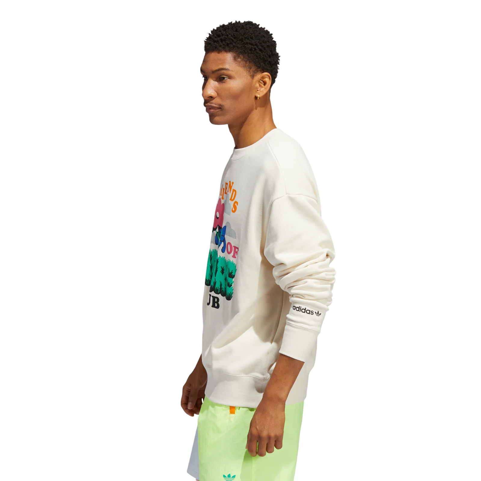 adidas Originals Friends of Nature Club Crewneck - White - Image 4