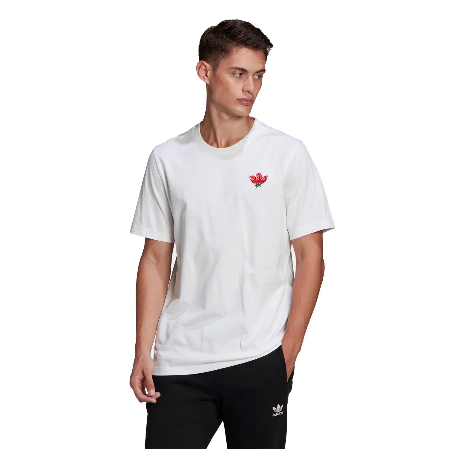 adidas Originals Fruit Badge T-Shirt - White - Image 2