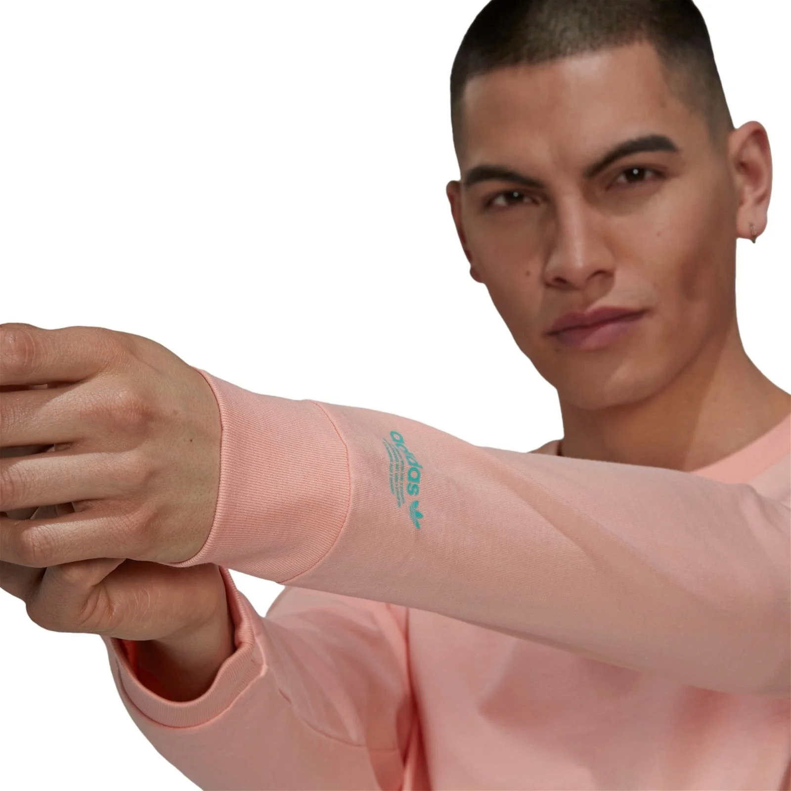 adidas Originals Funny Dino Long Sleeve T-Shirt - Pink - Image 6