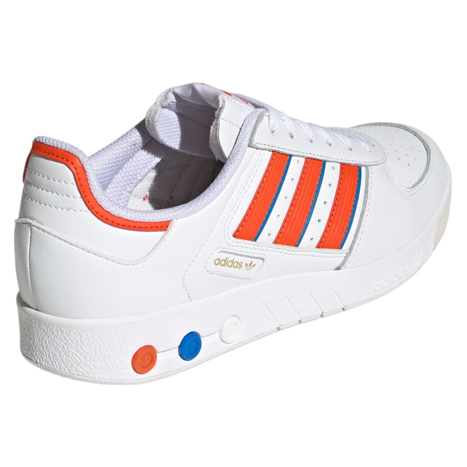 adidas Originals G.S. Court Shoes - Cloud White / Collegiate Orange - Image 3