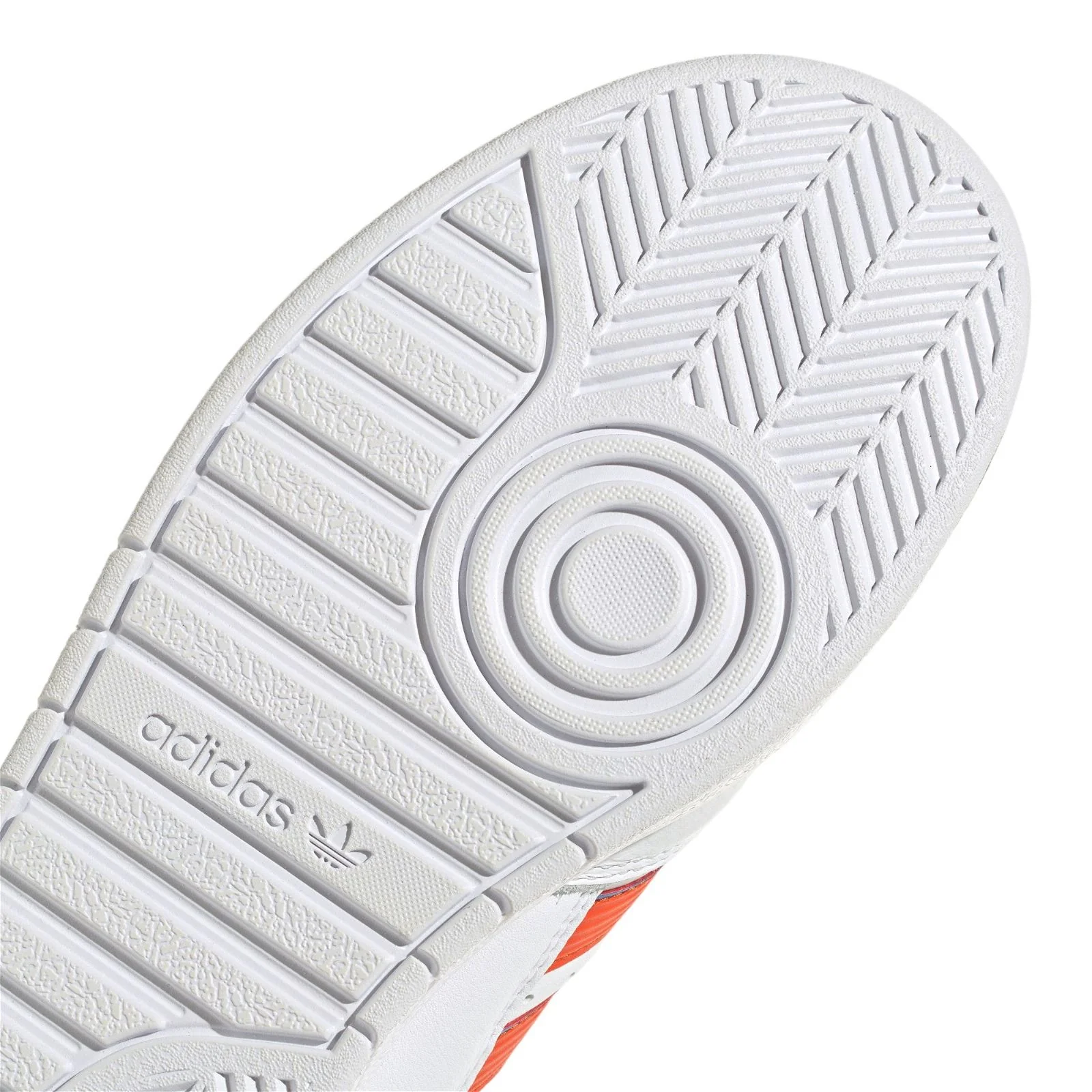 adidas Originals G.S. Court Shoes - Cloud White / Collegiate Orange - Image 5