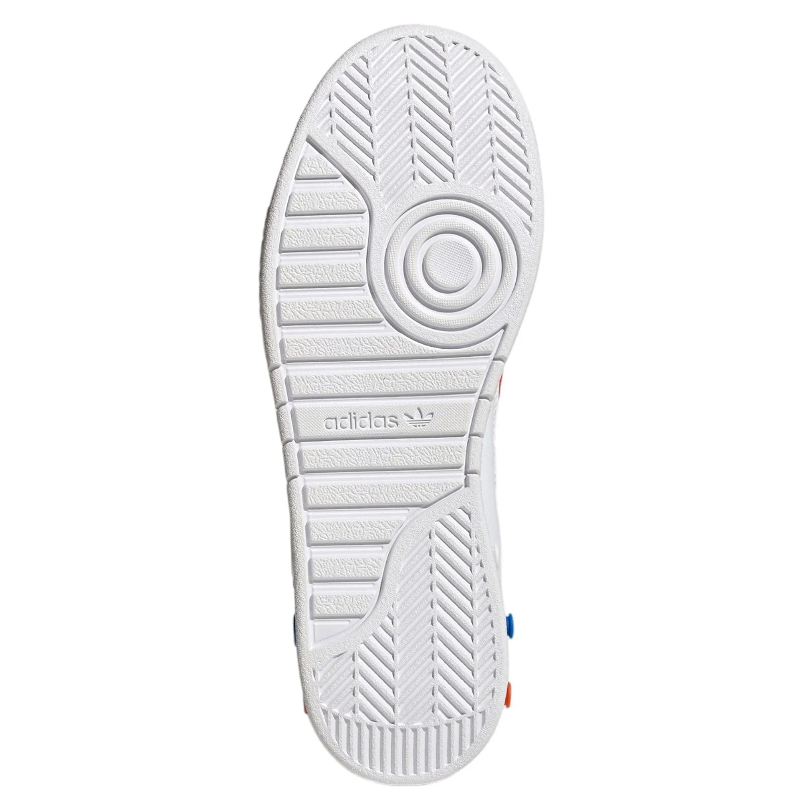 adidas Originals G.S. Court Shoes - Cloud White / Collegiate Orange - Image 7