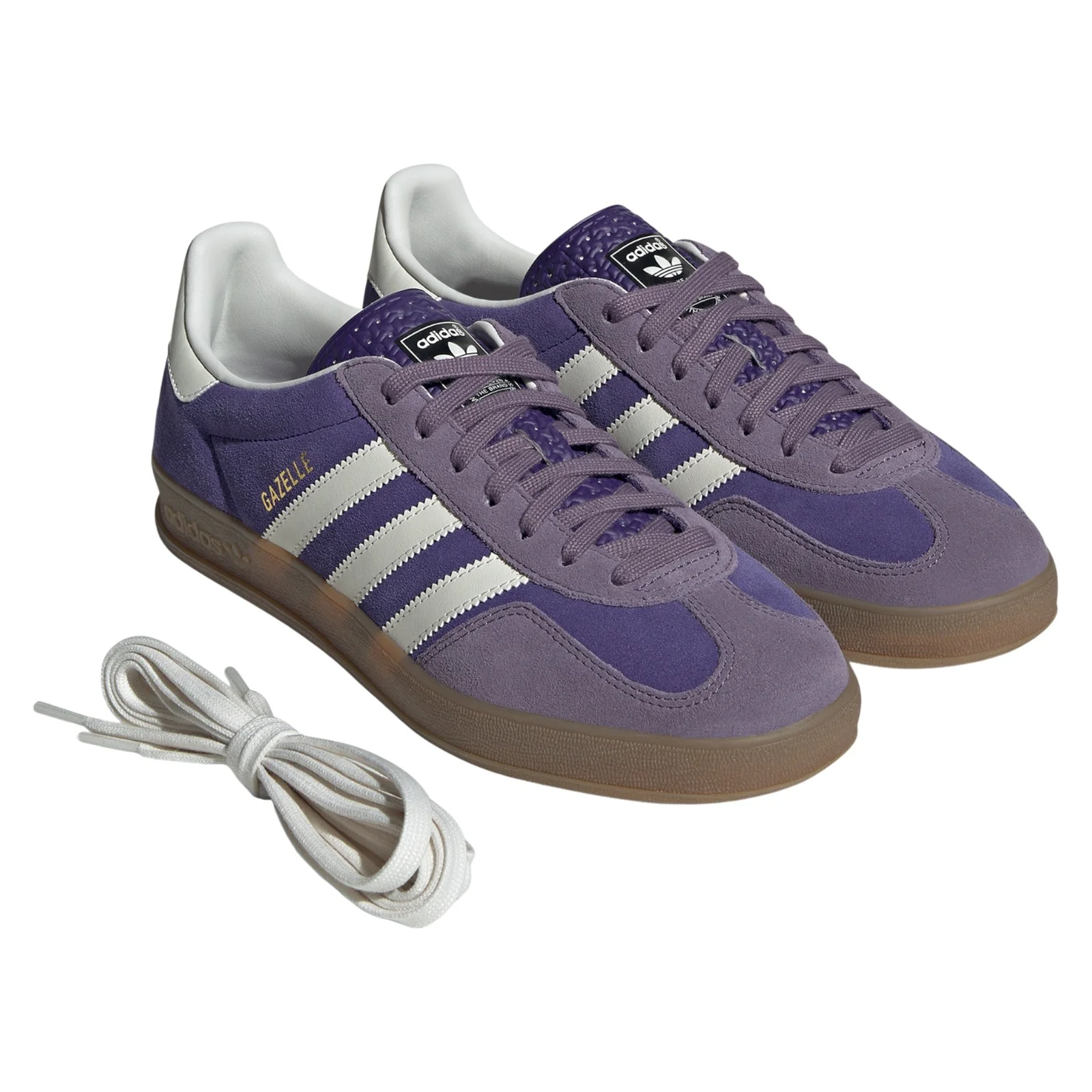 adidas Originals Gazelle Indoor Shoes - Collegiate Purple / Gum - Image 10