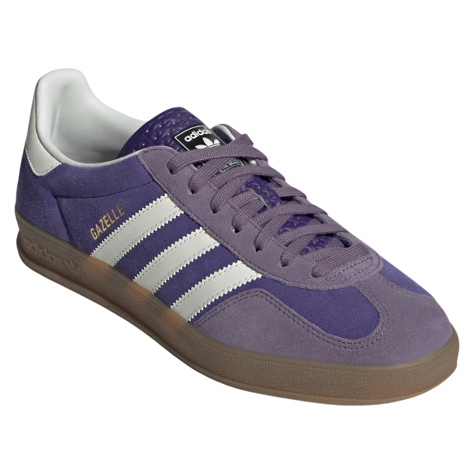 adidas Originals Gazelle Indoor Shoes - Collegiate Purple / Gum - Image 2