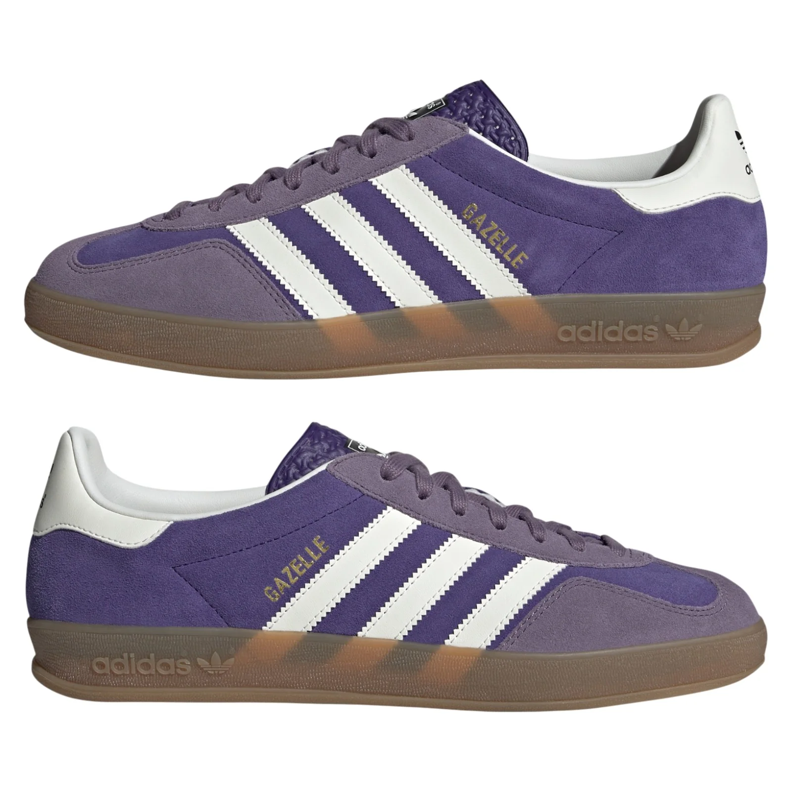 adidas Originals Gazelle Indoor Shoes - Collegiate Purple / Gum - Image 9