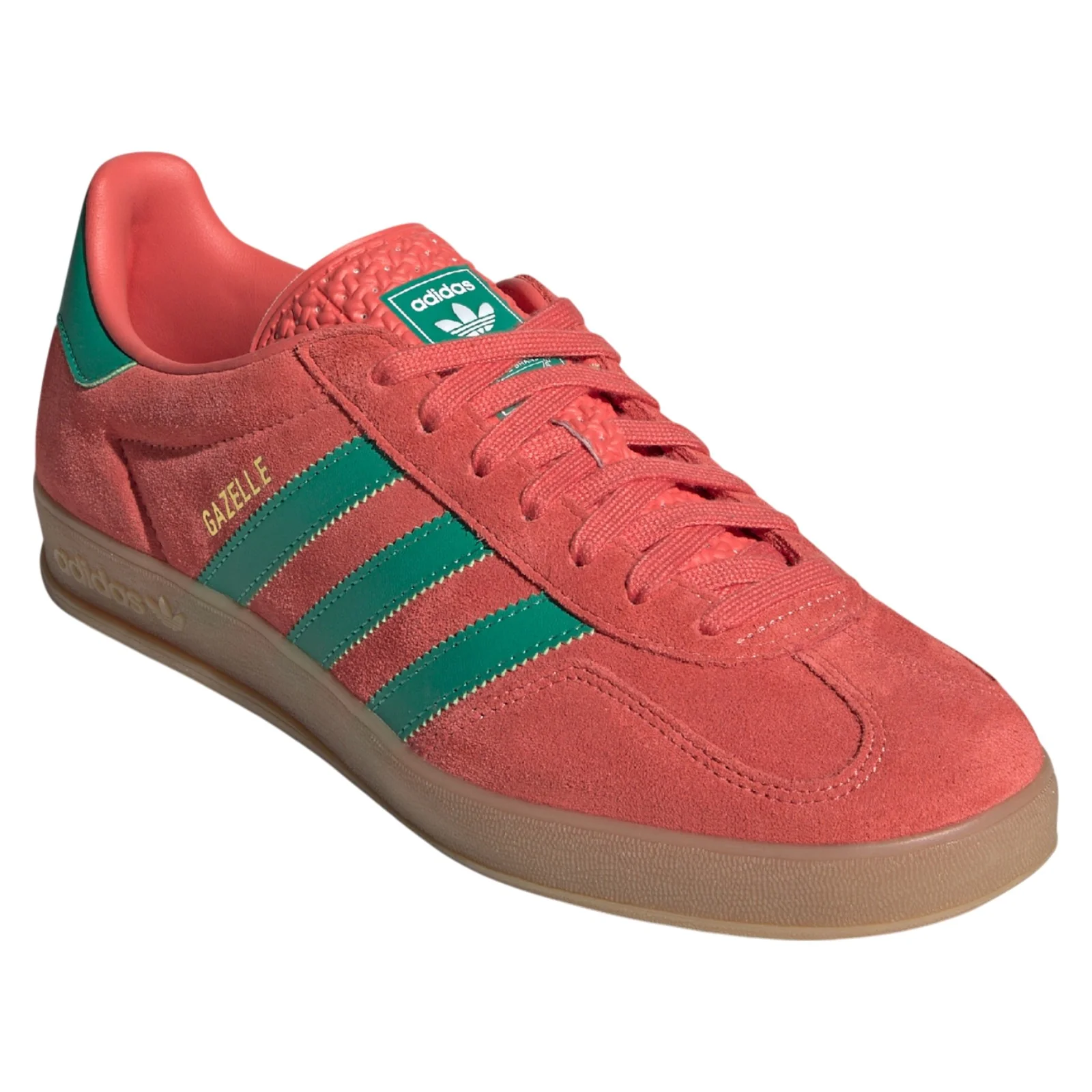 adidas Originals Gazelle Indoor Shoes - Preloved Scarlet / Court Green - Image 2