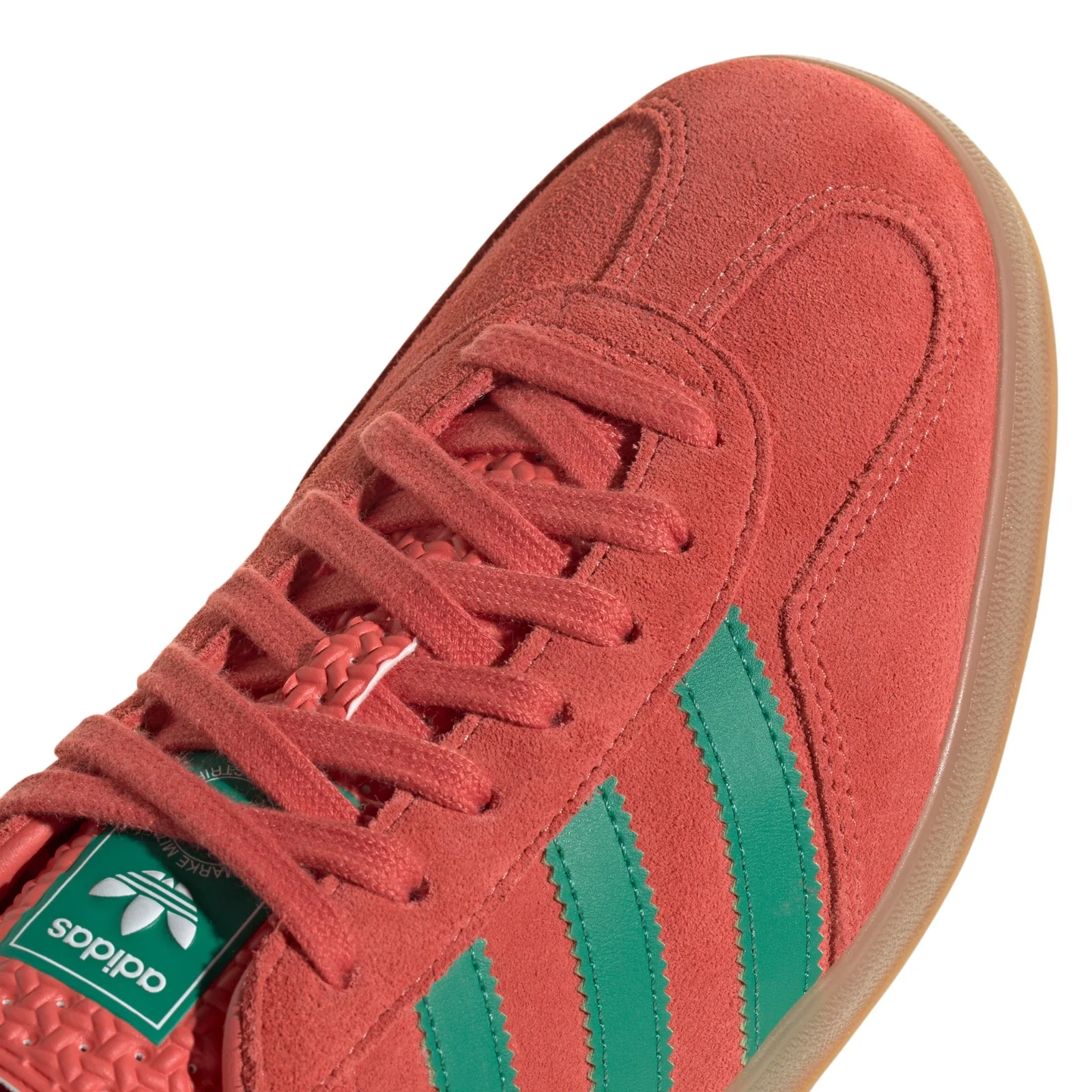 adidas Originals Gazelle Indoor Shoes - Preloved Scarlet / Court Green - Image 4