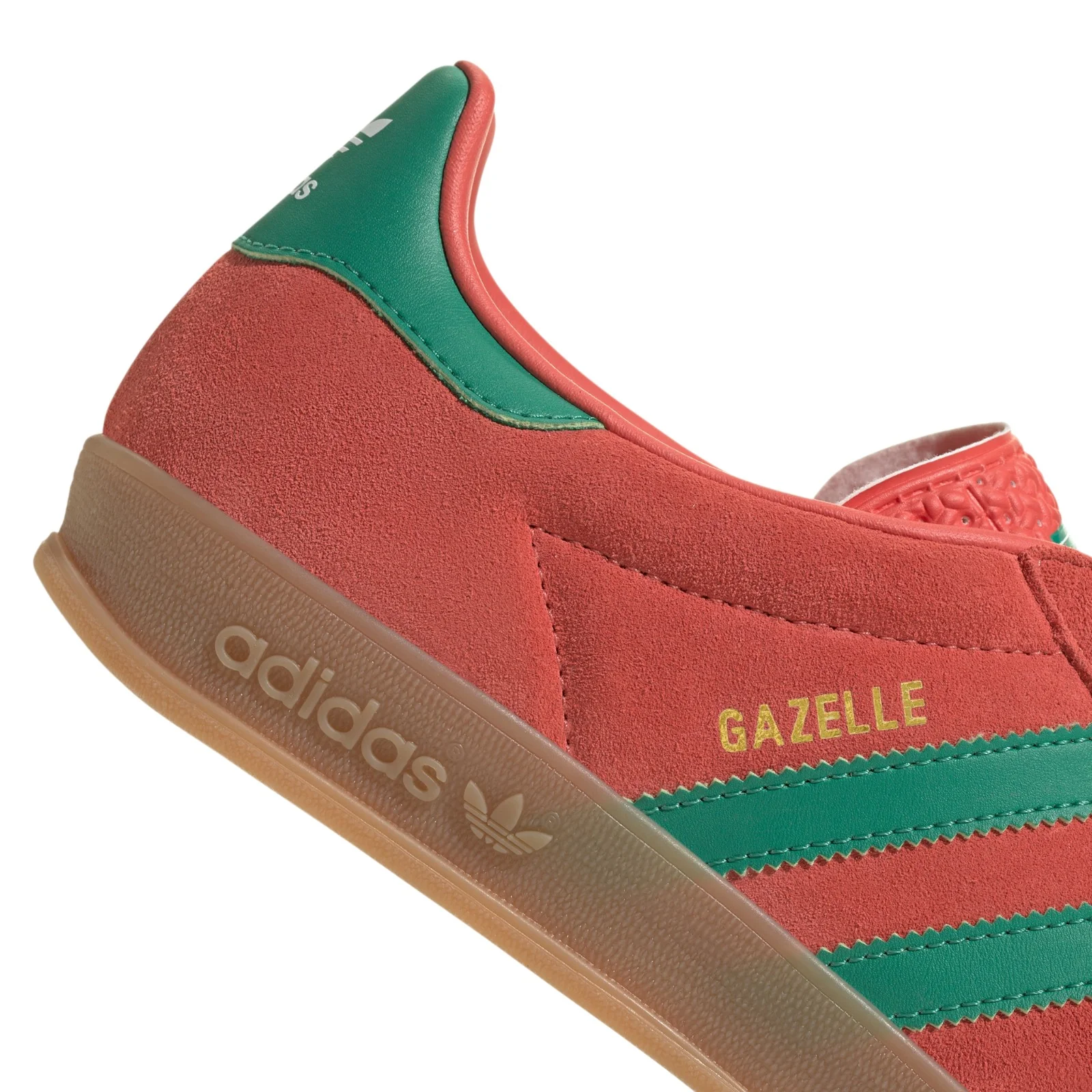 adidas Originals Gazelle Indoor Shoes - Preloved Scarlet / Court Green - Image 5
