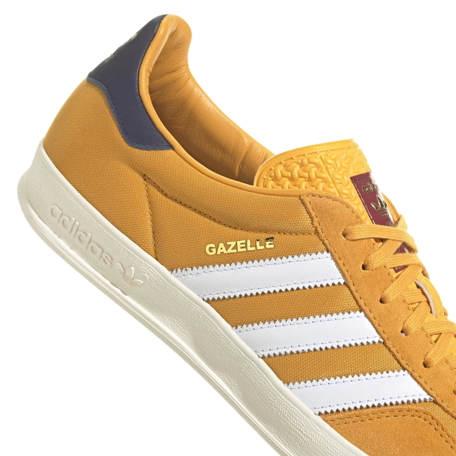 adidas Originals Gazelle Indoor Shoes - Preloved Yellow / Cloud White / Dark Blue - Image 4