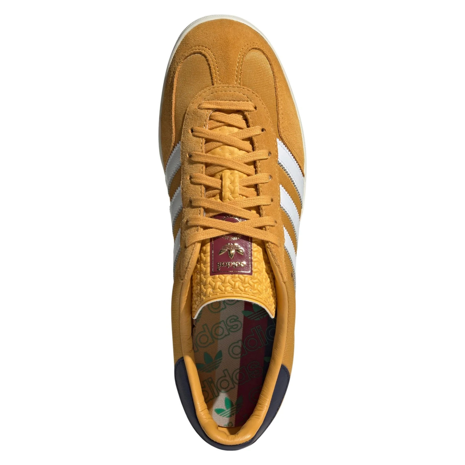 adidas Originals Gazelle Indoor Shoes - Preloved Yellow / Cloud White / Dark Blue - Image 6