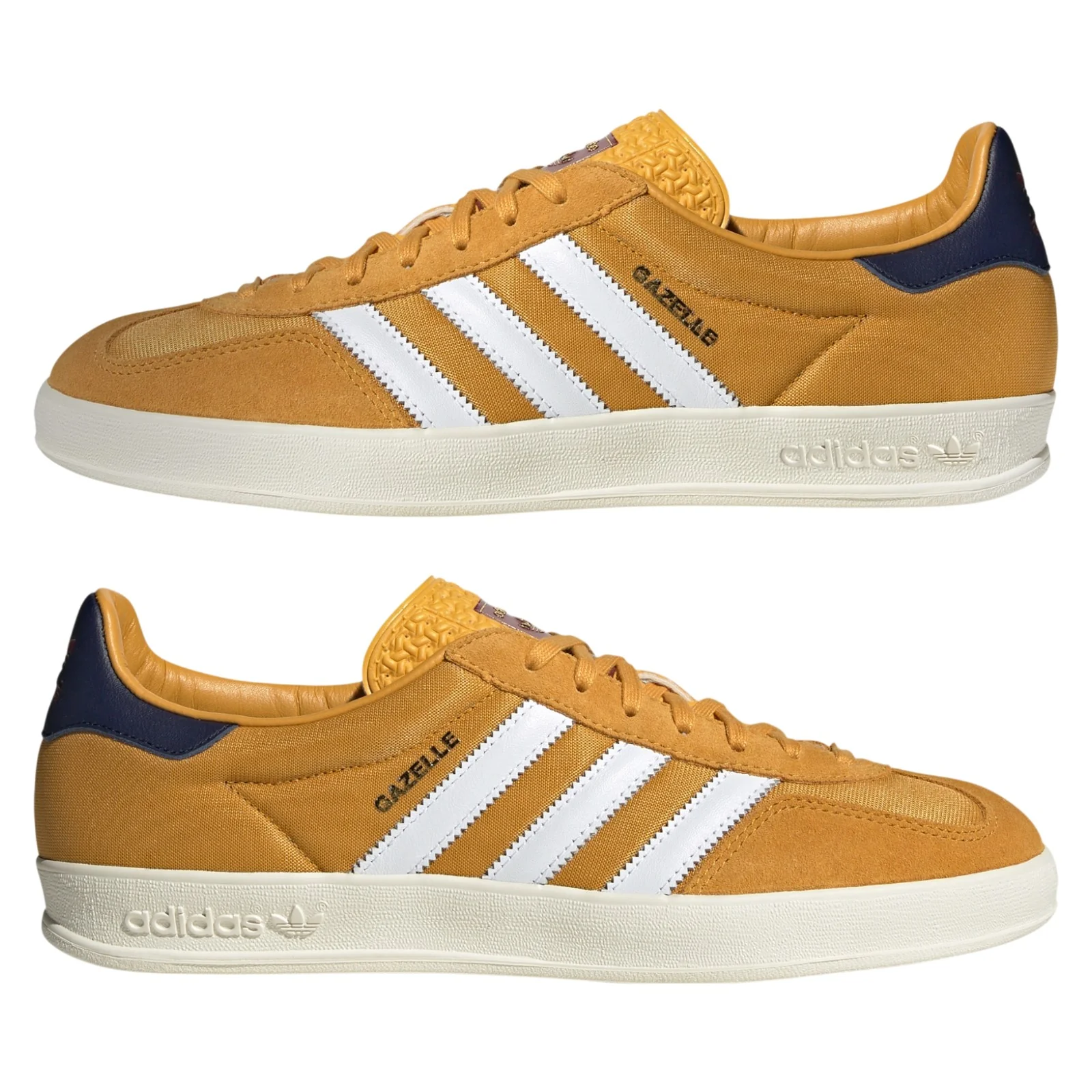 adidas Originals Gazelle Indoor Shoes - Preloved Yellow / Cloud White / Dark Blue - Image 9