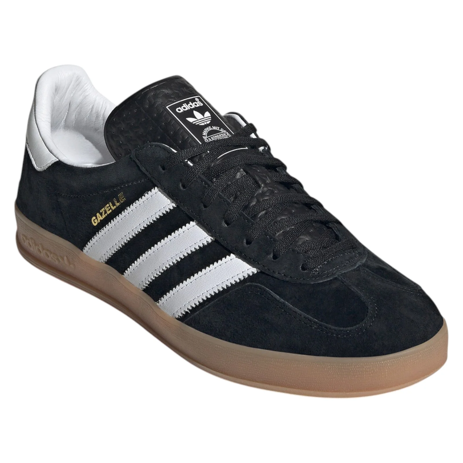 adidas Originals Gazelle Indoor Trainers - Core Black White - Image 2