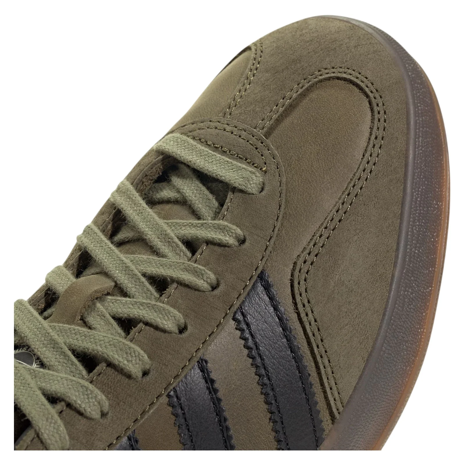 adidas Originals Gazelle Indoor Trainers - Focus Olive / Black - Image 4