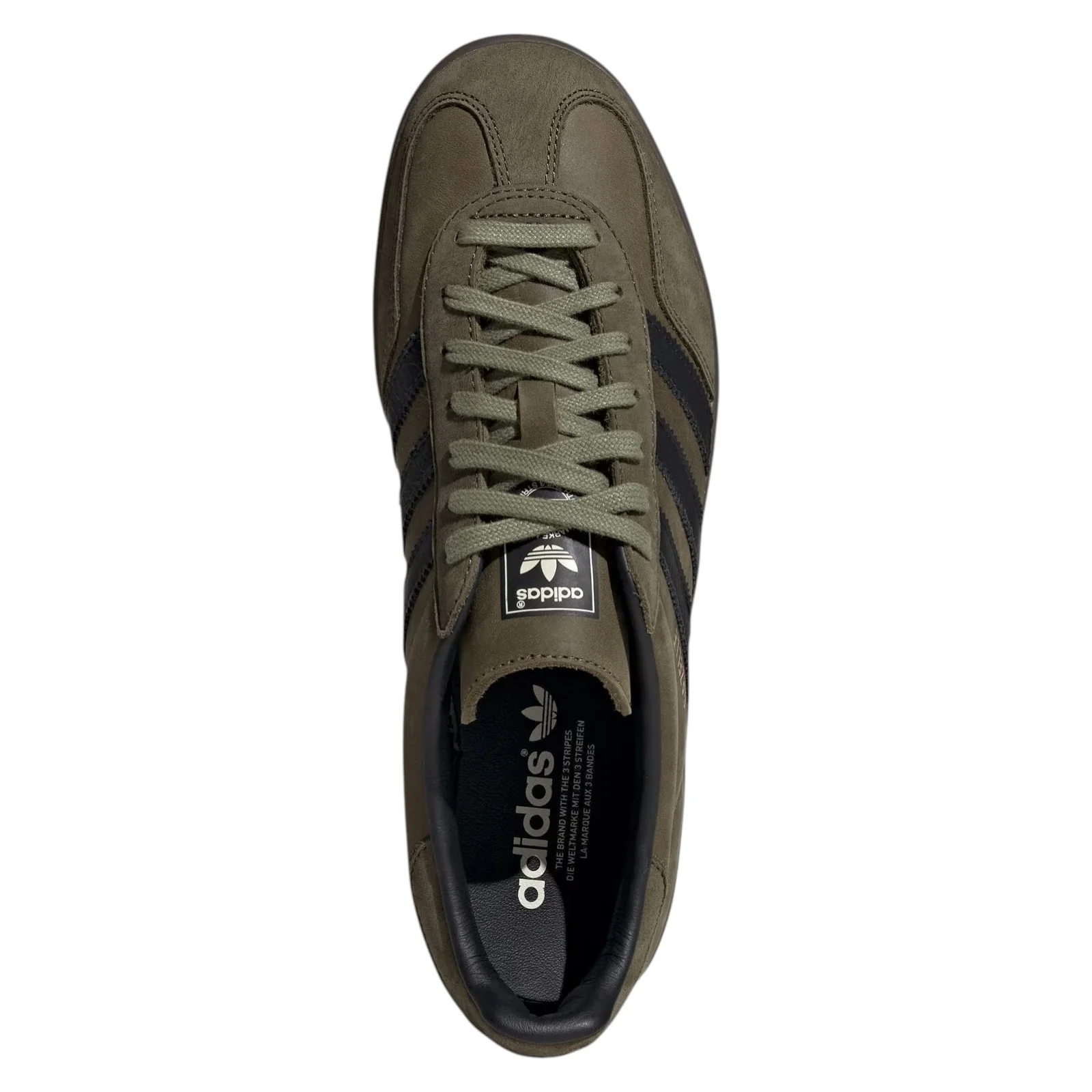 adidas Originals Gazelle Indoor Trainers - Focus Olive / Black - Image 6