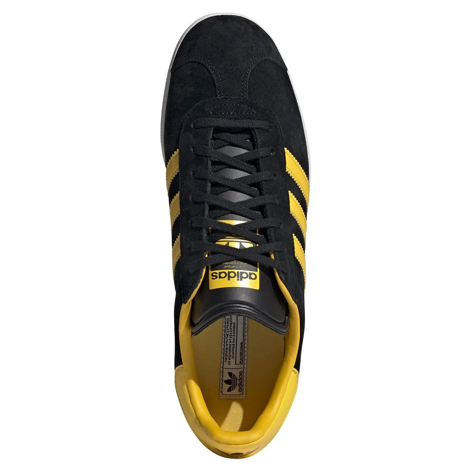 adidas Originals Gazelle Shoes - Core Black & Bold Gold - Image 4