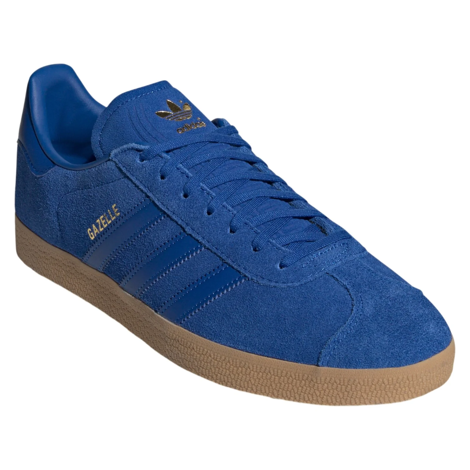 adidas Originals Gazelle Shoes - Power Blue / Gum - Image 2