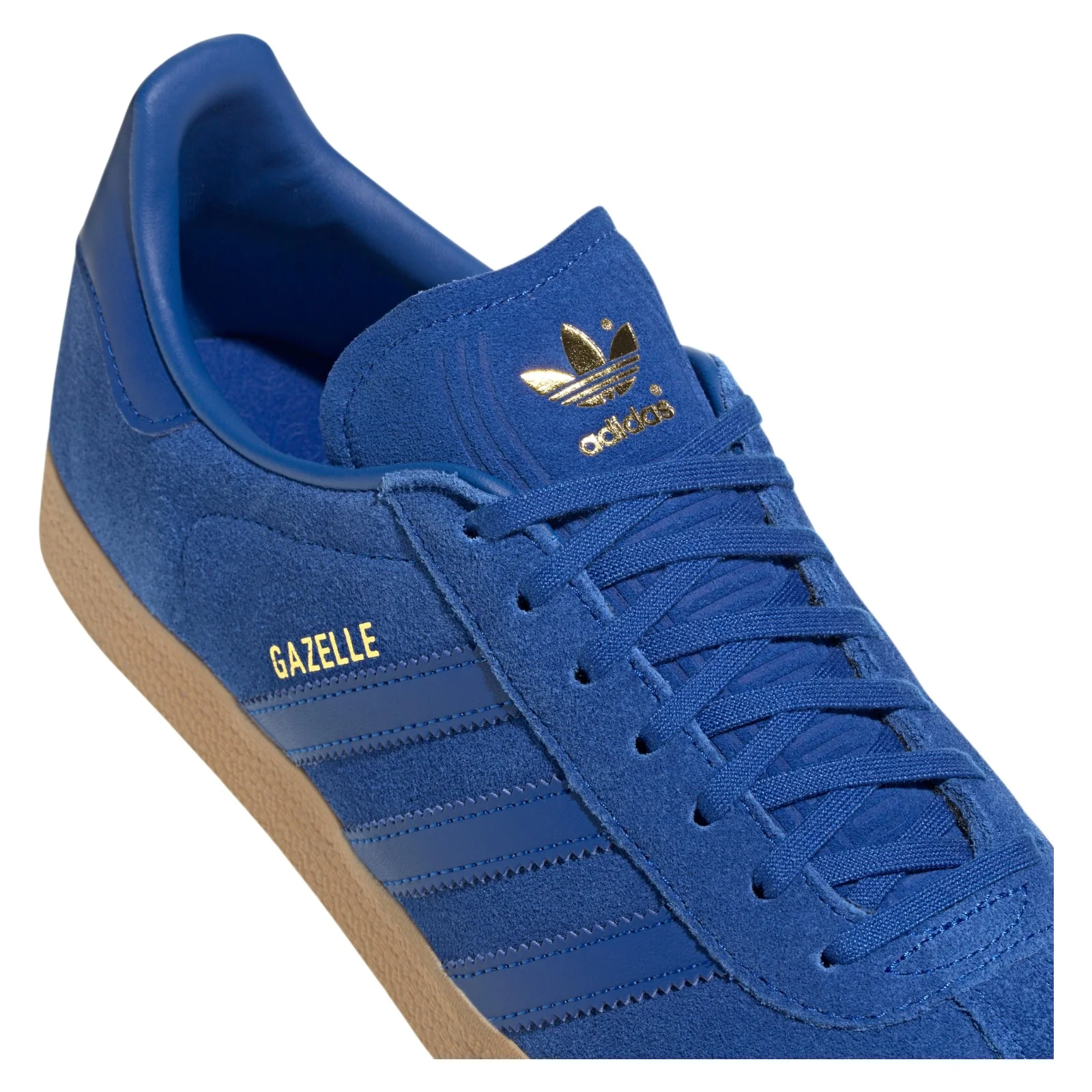 adidas Originals Gazelle Shoes - Power Blue / Gum - Image 4