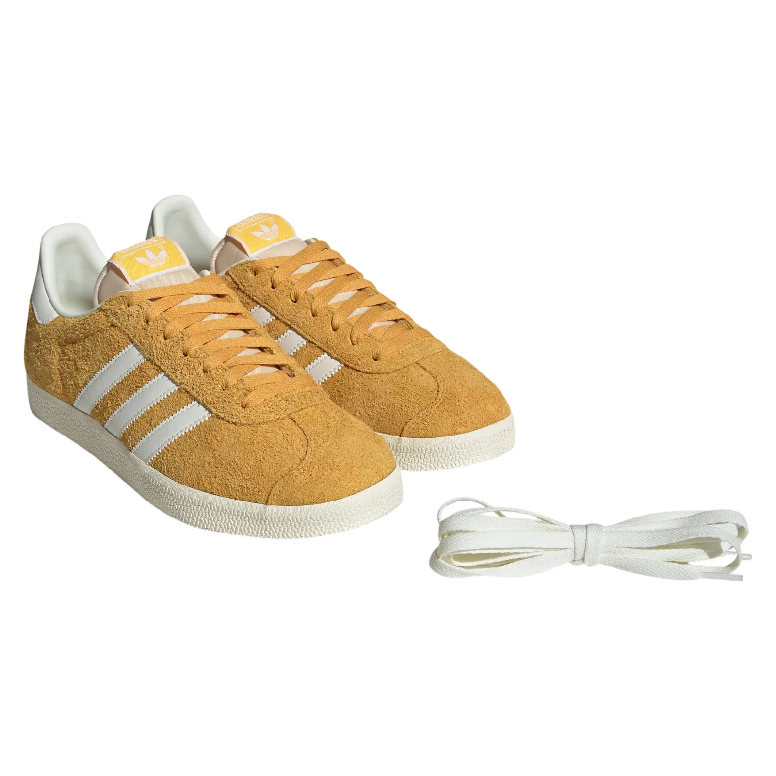 adidas Originals Gazelle Shoes - Preloved Yellow / Off White - Image 10