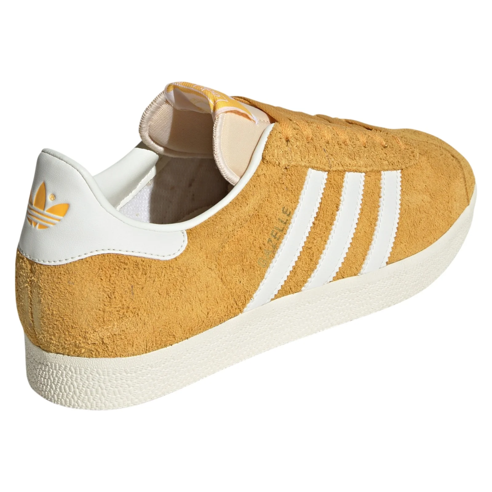 adidas Originals Gazelle Shoes - Preloved Yellow / Off White - Image 3