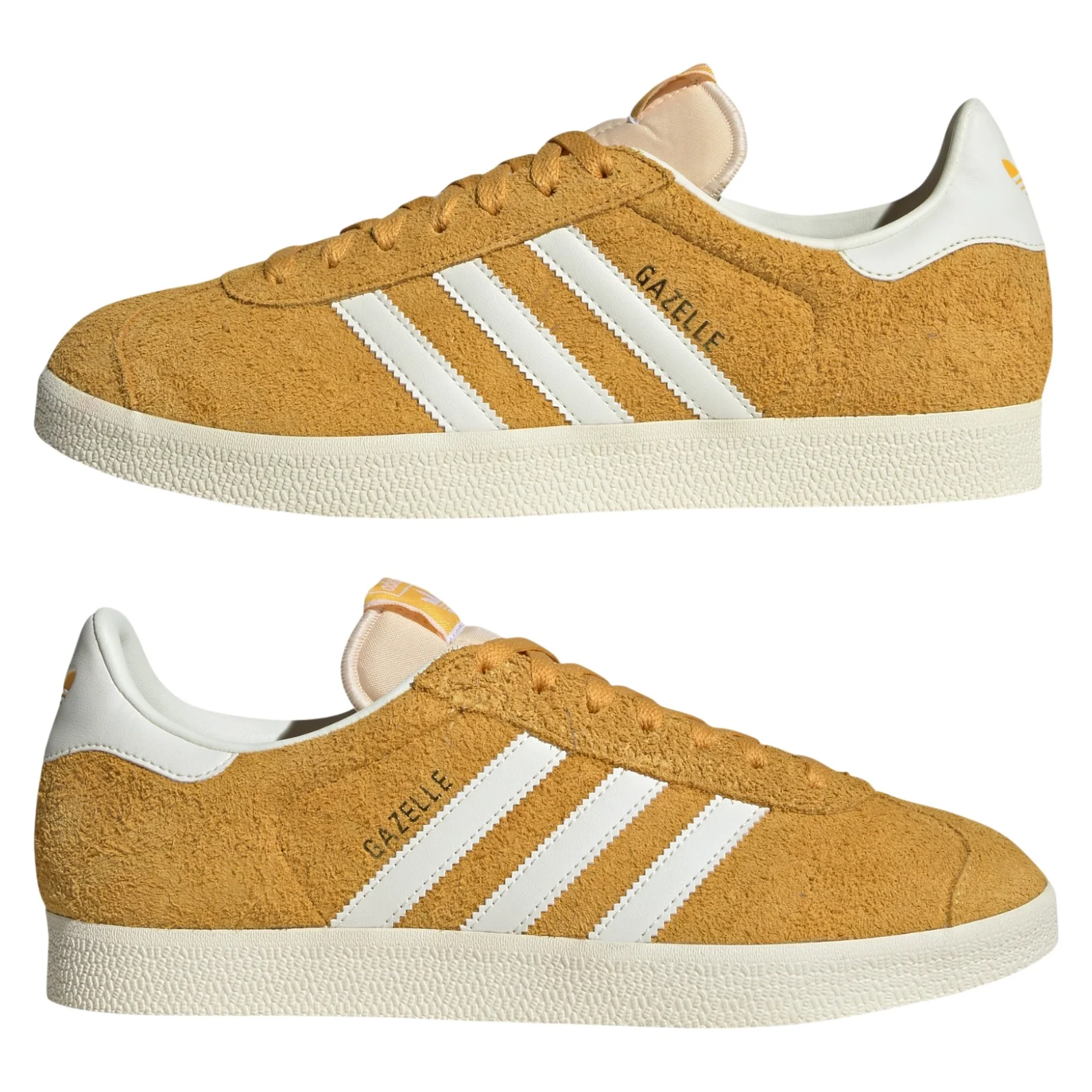 adidas Originals Gazelle Shoes - Preloved Yellow / Off White - Image 9