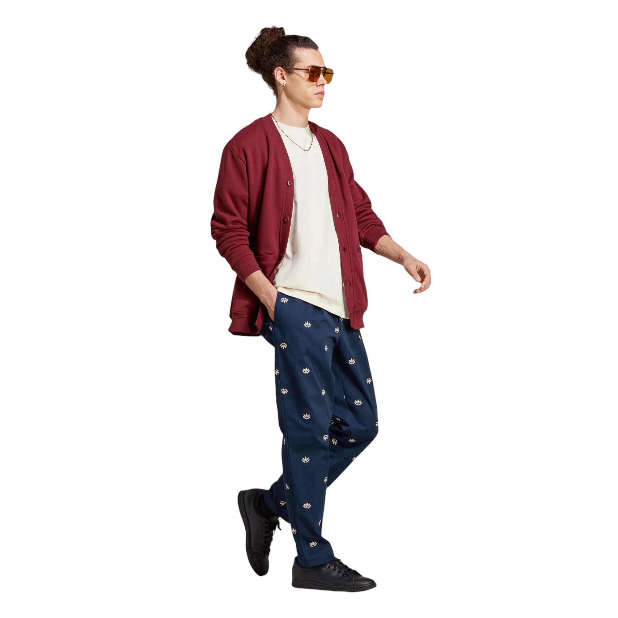 adidas Originals Graphics Archive Chino Pants - Navy Night Indigo - Image 4