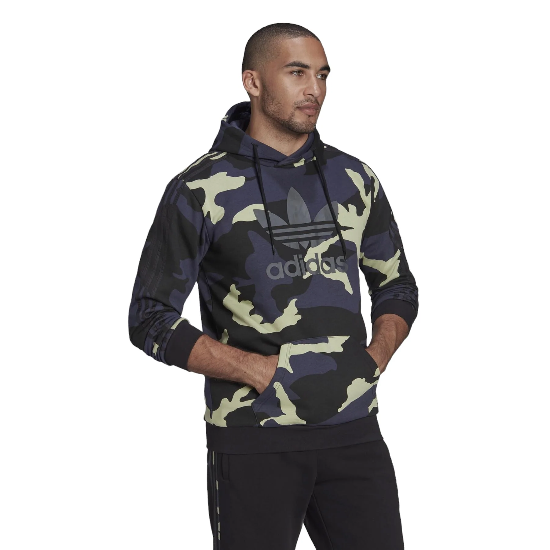 adidas Originals Graphics Camo Hoodie - Navy - Image 10