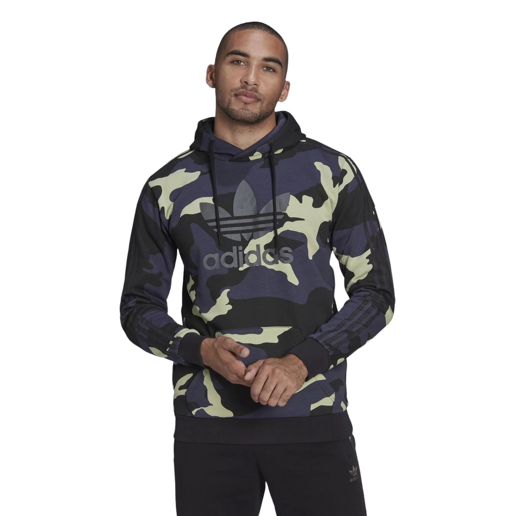 adidas Originals Graphics Camo Hoodie - Navy - Image 8