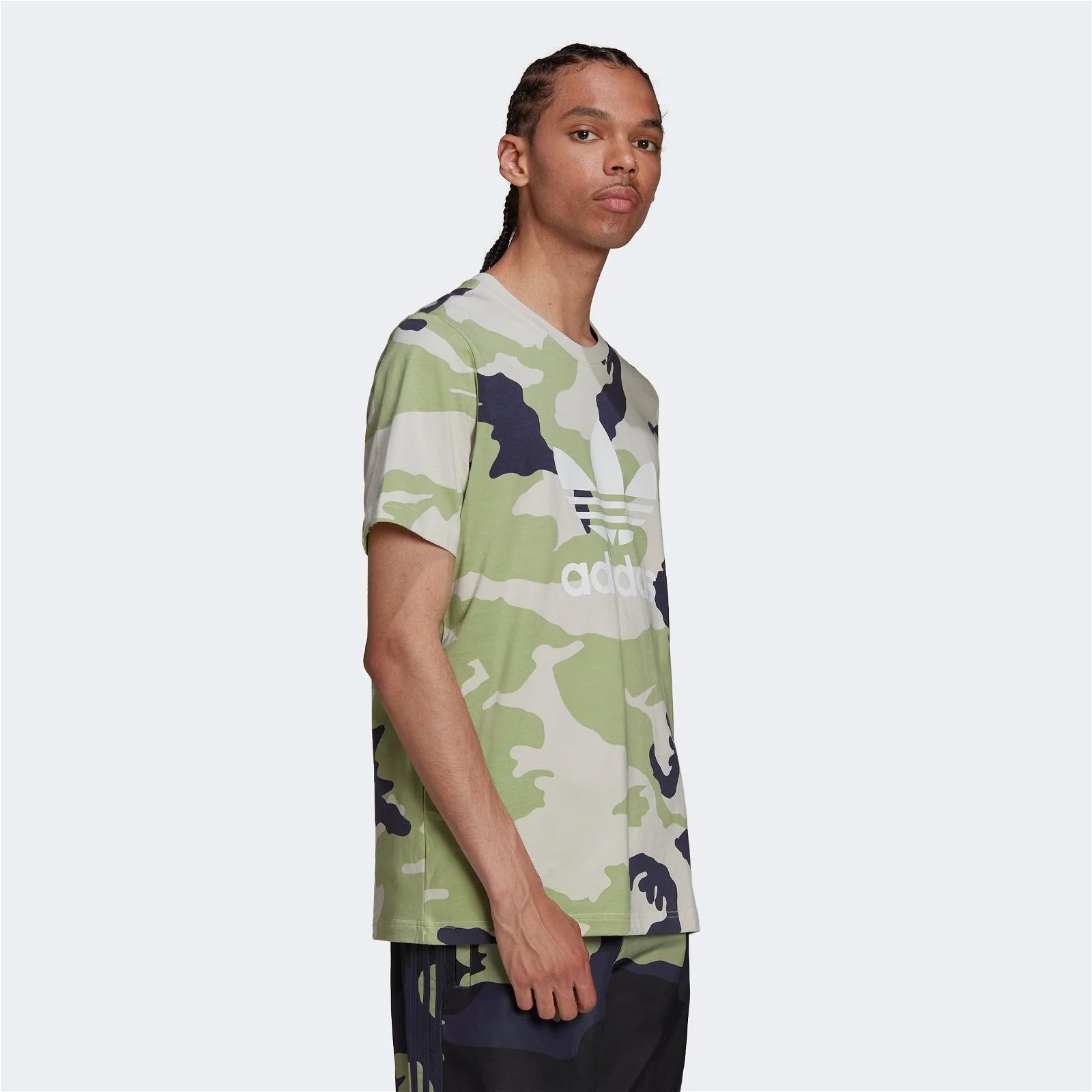 adidas Originals Graphics Camo Tee - Green - Image 4