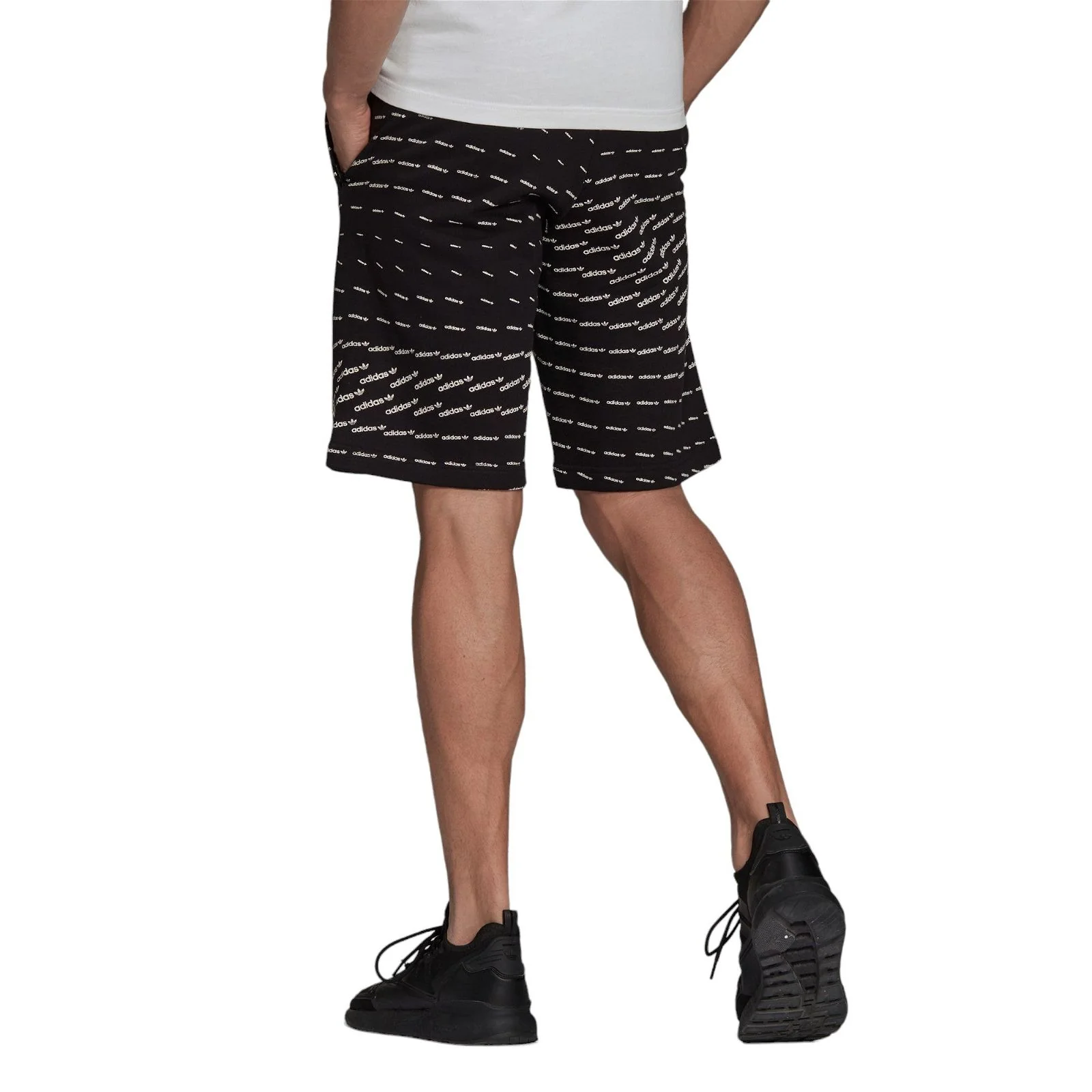 adidas Originals Graphics Monogram Shorts - Black - Image 4