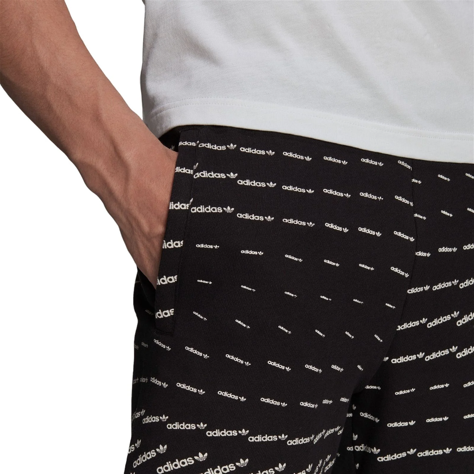 adidas Originals Graphics Monogram Shorts - Black - Image 6