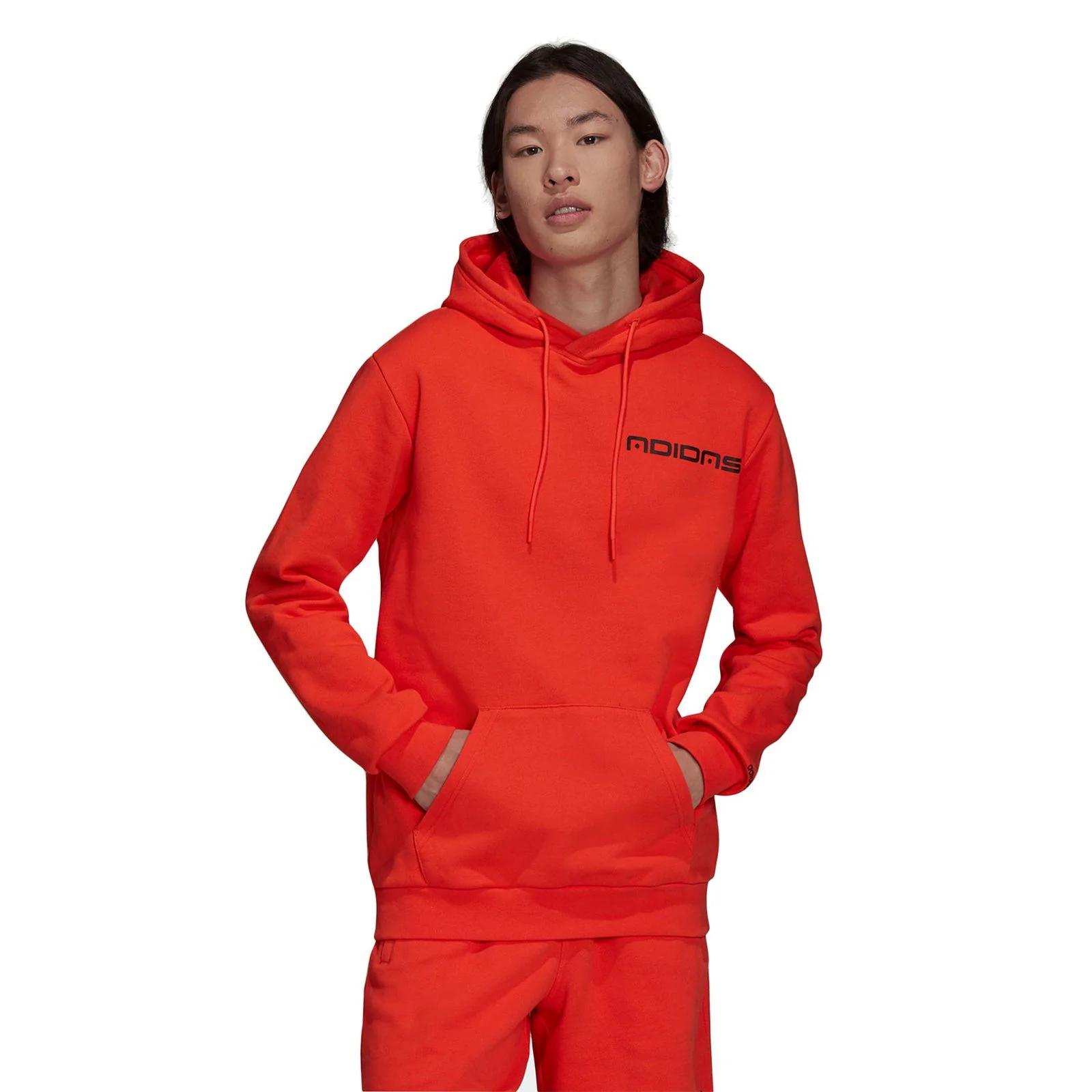 adidas Originals Graphics Symbol Hoodie - Semi Solar Red - Image 2