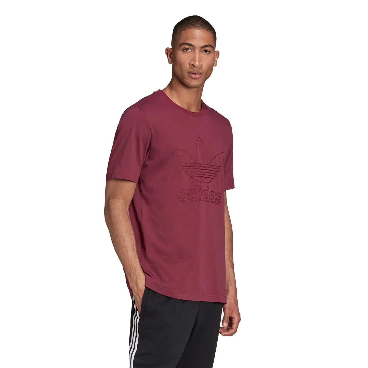 adidas Originals Graphics Trefoil Series Tee - Burgundy - Image 4