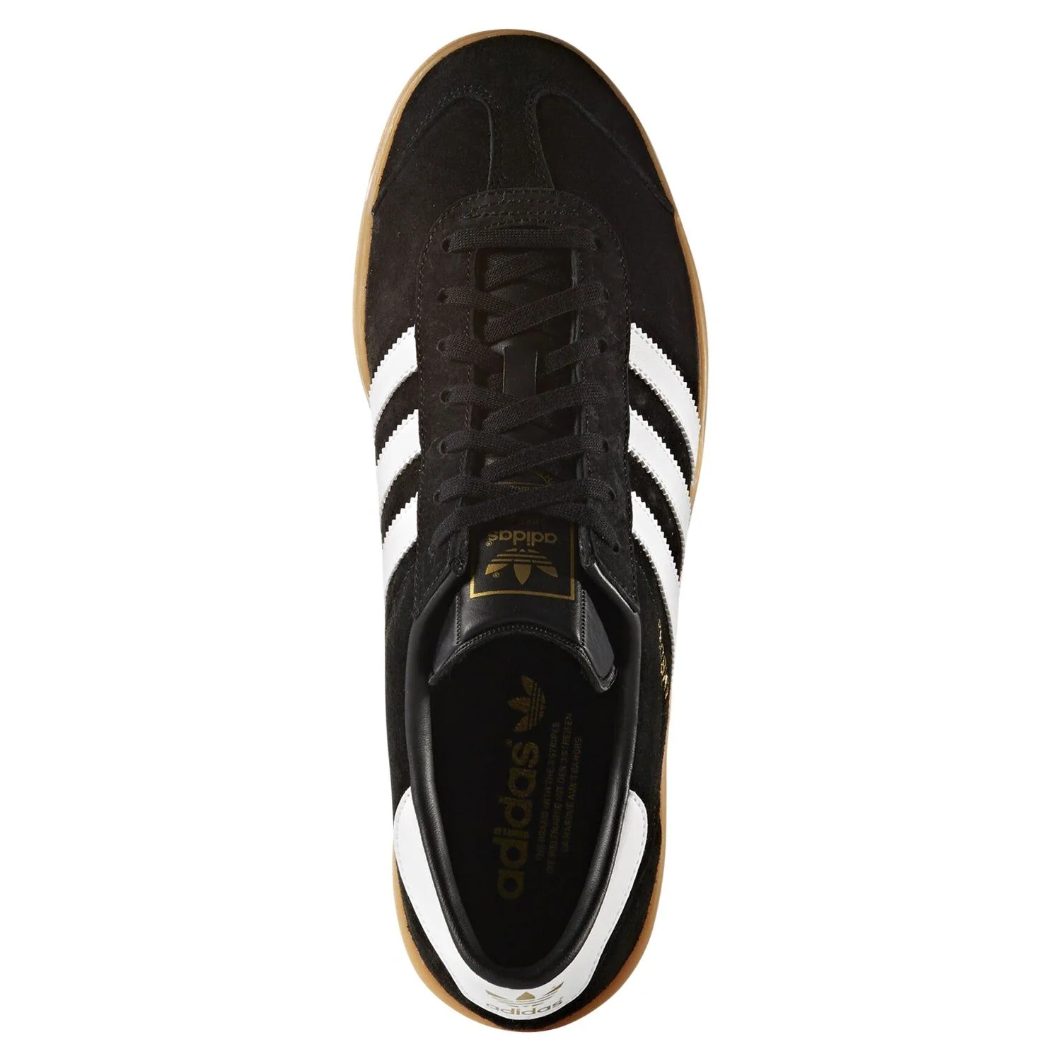 adidas Originals Hamburg Shoes - Black / White / Gum - Image 4