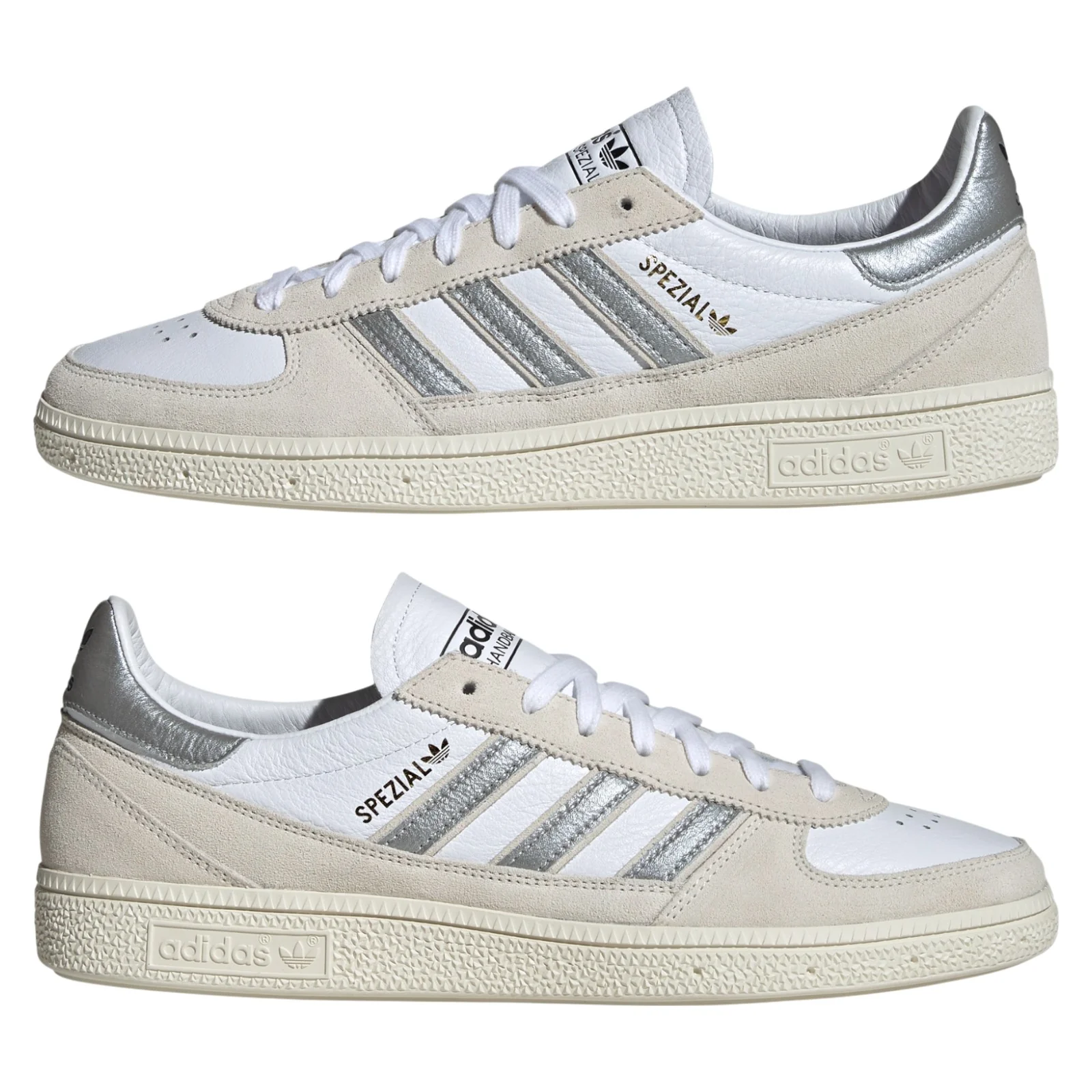 adidas Originals Handball Spezial WM Shoes - Cloud White / Silver Metallic - Image 9