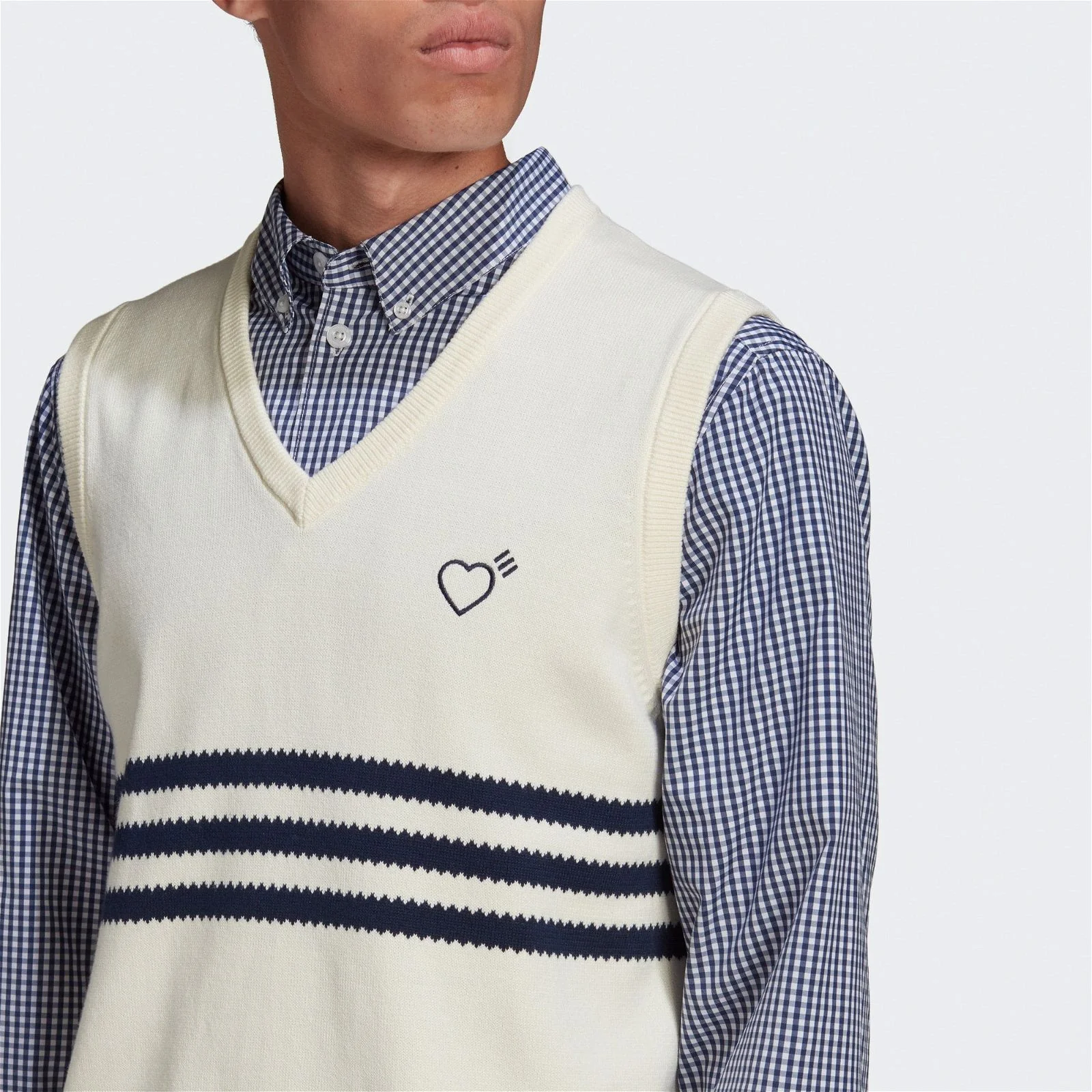 adidas Originals Human Made Knit Vest - White - Image 4