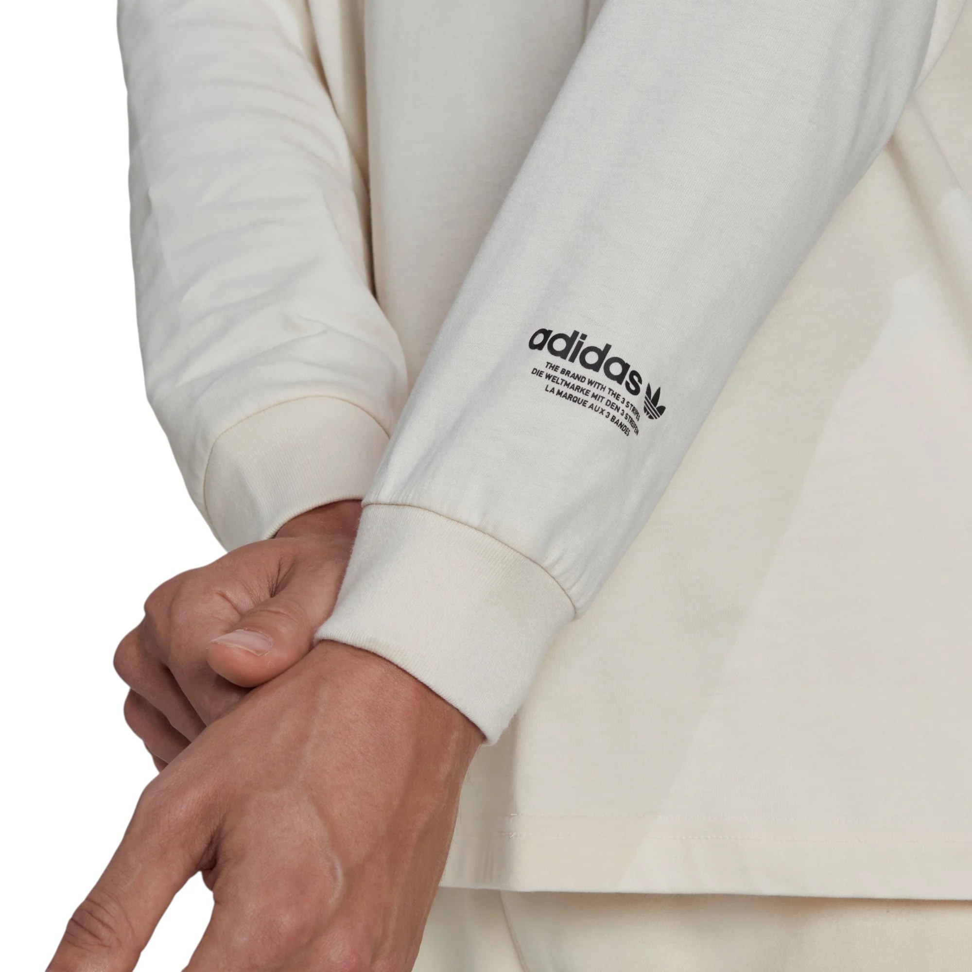 adidas Originals Hyperreal Long Sleeve Tee - White - Image 5